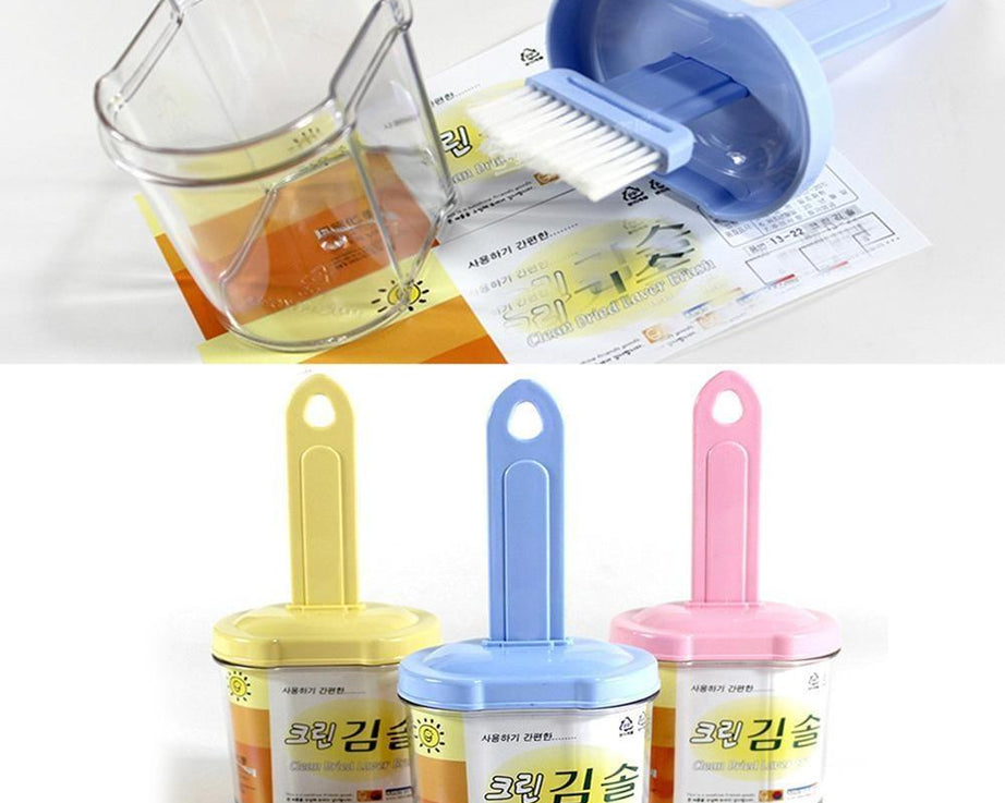 Multipurpose spatula with holder, durable plastic, side view