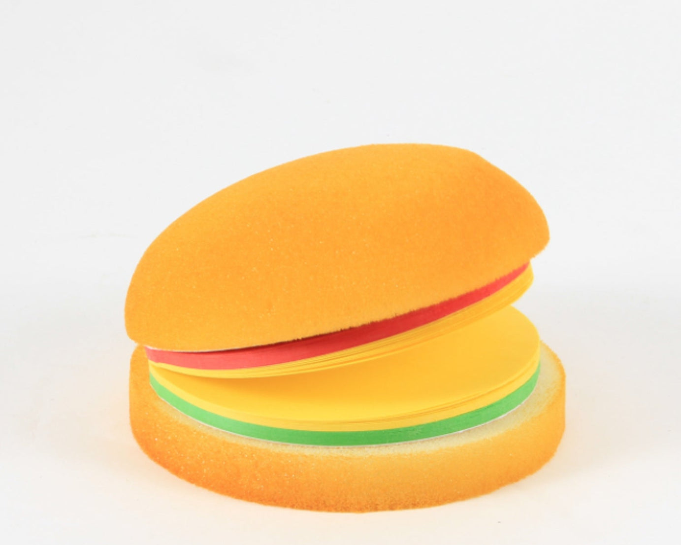 Burger-shaped sticky notes, unique mini memo pads
