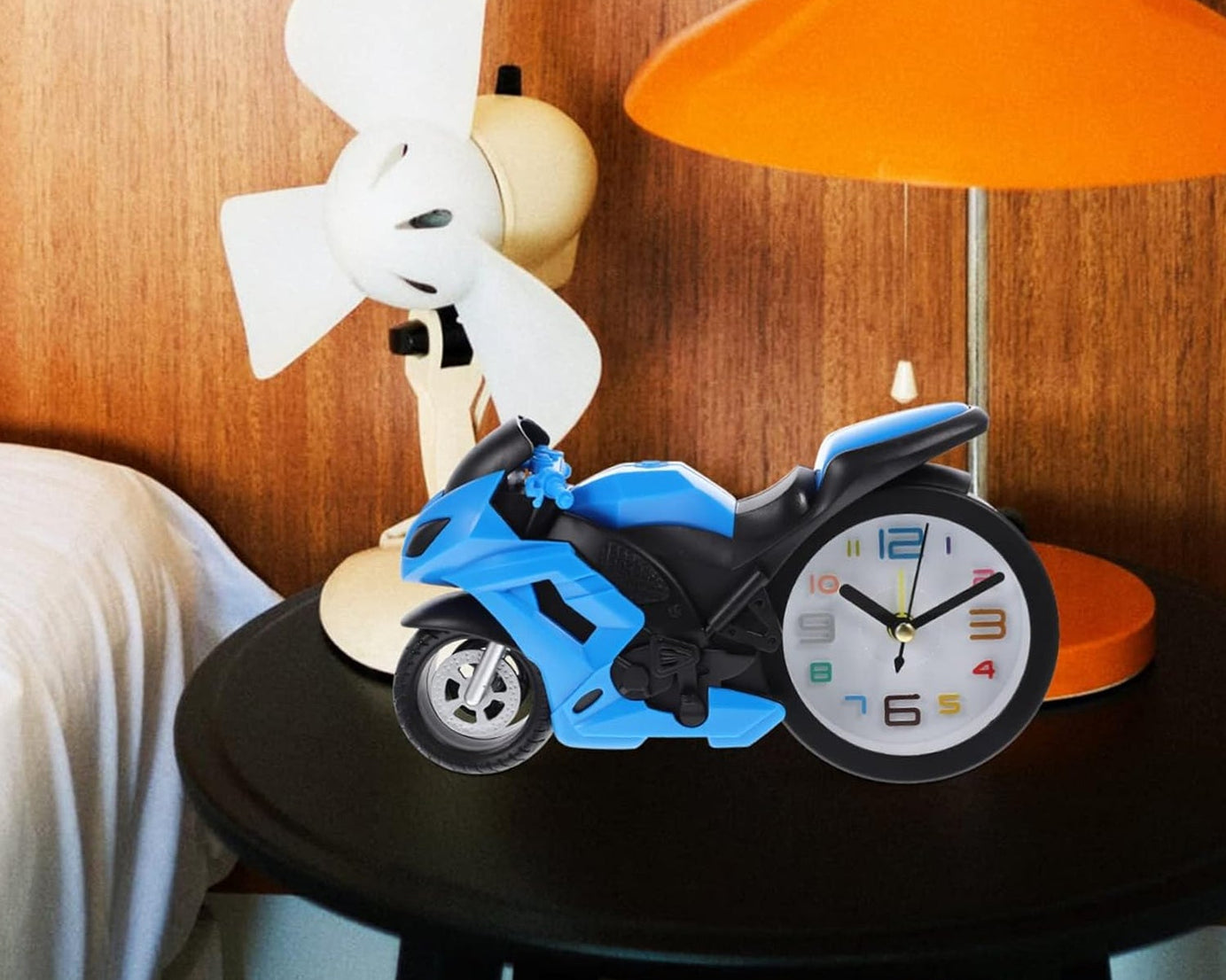 Fashioned Alarm Clock Novelty Retro Motorcycle / Motorbike Engine Style Clocks Alarm Clock Desktop Decoration Kids Gift