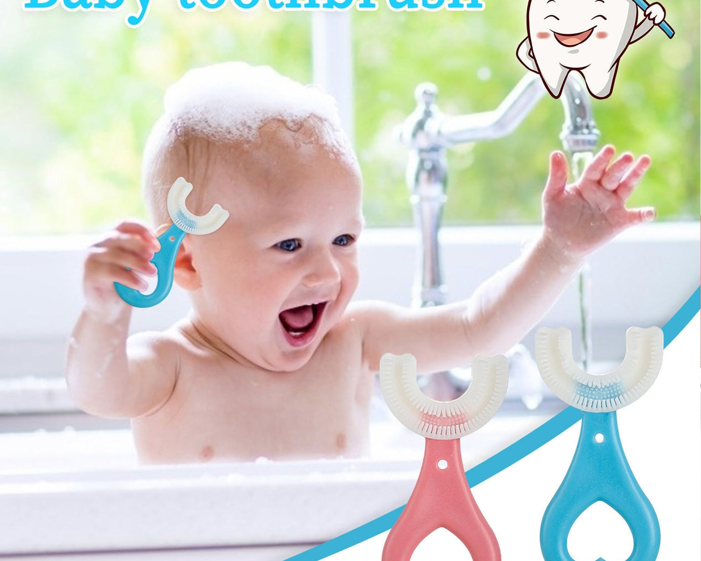 U S toothbrush designed for easy use by children
