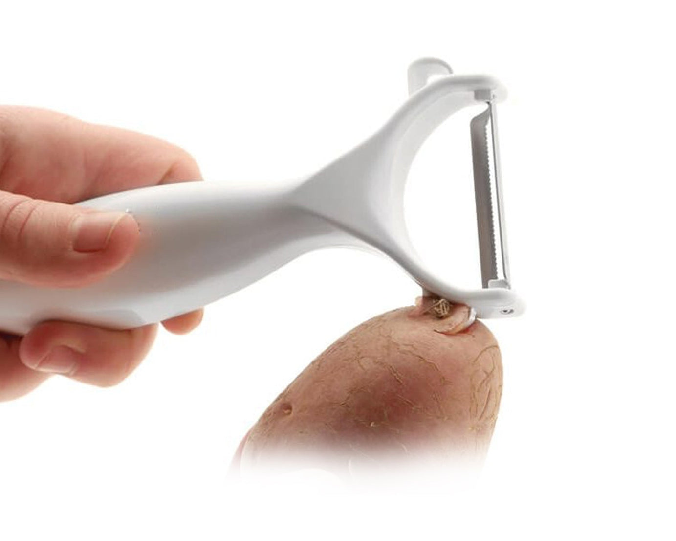 Reliable peeler for quick and efficient peeling of fruits and vegetables.