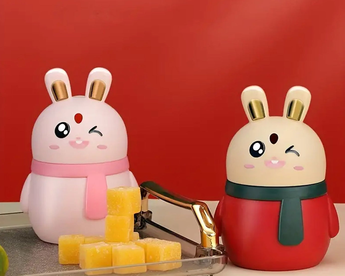 Rabbit Shape Toothpick Dispenser Pressing Small Size Accessory Durable Red | Home & Garden | Kitchen, Dining & Bar | Kitchen Storage & Organization | Racks & Holders Dining Room Table Decoration (1 Pc )