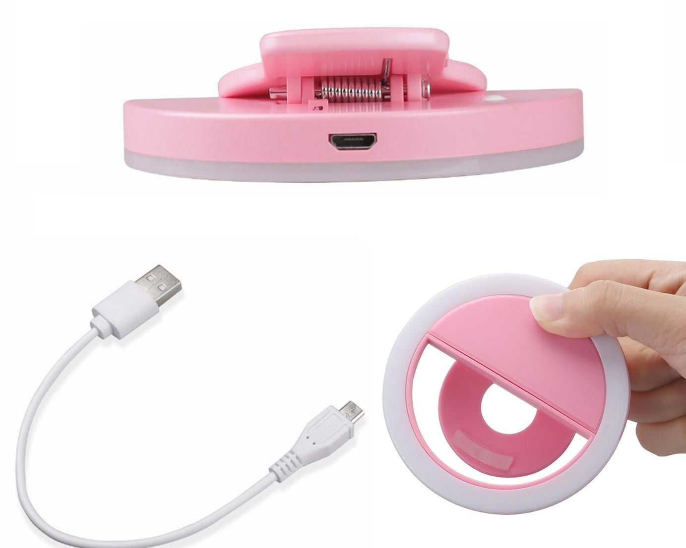 Selfie ring light with stand, ideal for videos