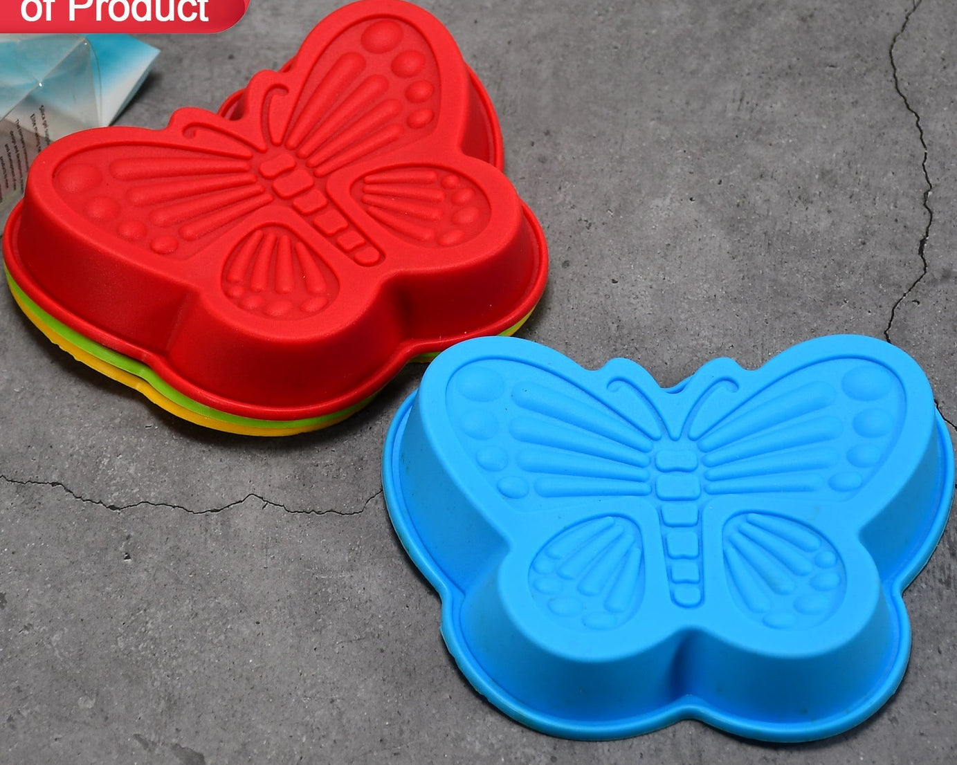 Butterfly Shape Cake Cup Liners I Silicone Baking Cups I Muffin Cupcake Cases I Microwave or Oven Tray Safe I Molds for Handmade Soap, Biscuit, Chocolate, Muffins, Jelly – Pack of 4