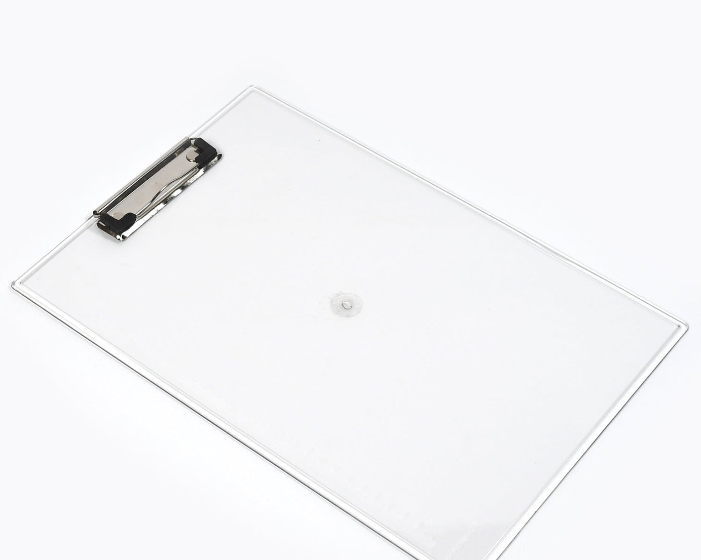 Transparent exam pad with measuring side