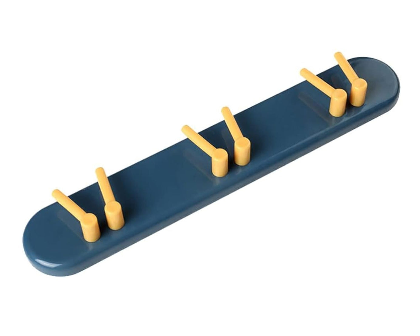 Toothbrush Holder Plastic Bathroom Accessories Organizer Wall Mounted Hanging Mount Shelf & Hooks (1pc)