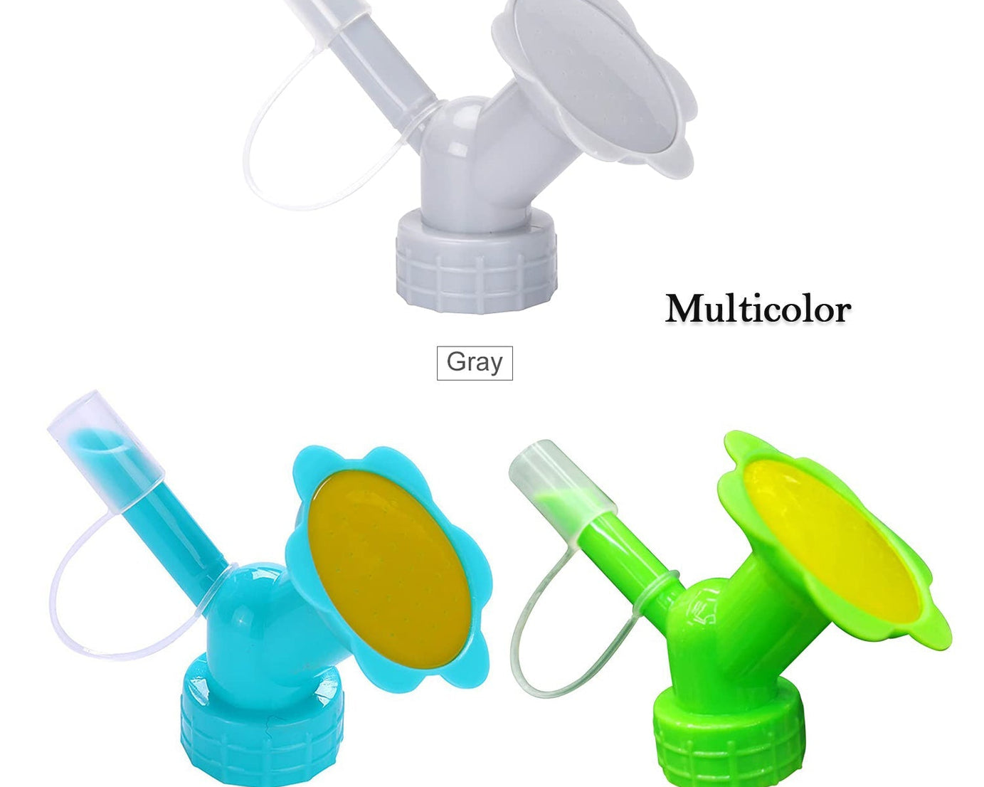 Dual head watering nozzle for garden