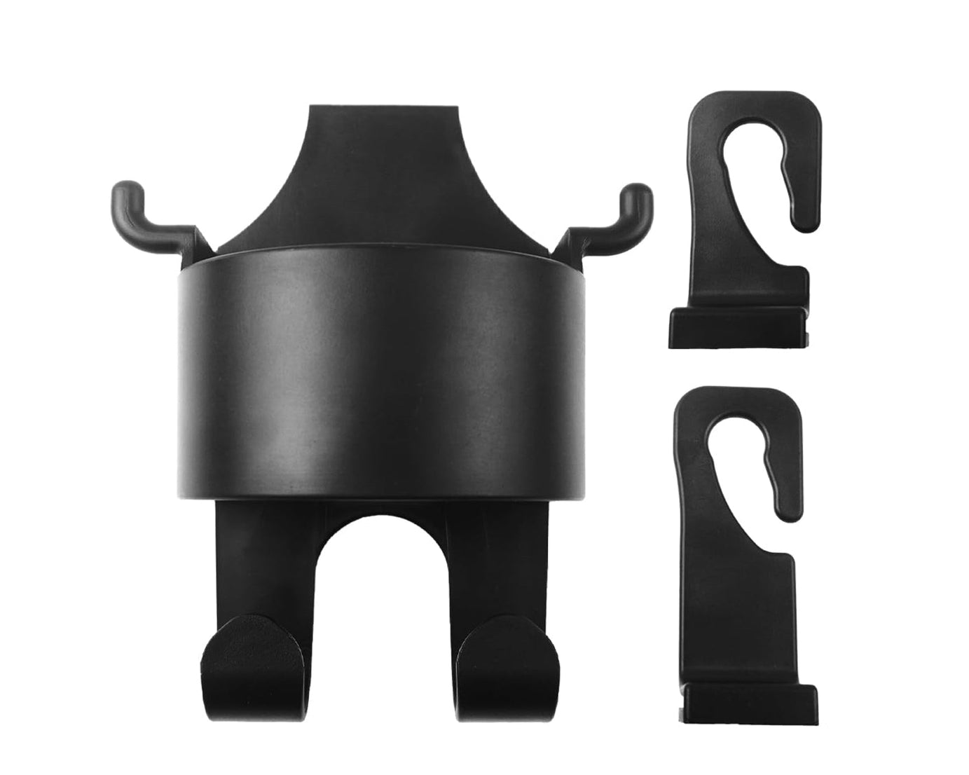 Car Headrest Backseat Organizer, 3 in 1 Automotive Cell Phone Drink cupholder Adapter with Headrest Hooks for Kids and Adults, Multifunctional Storage for Car Travel Accessories