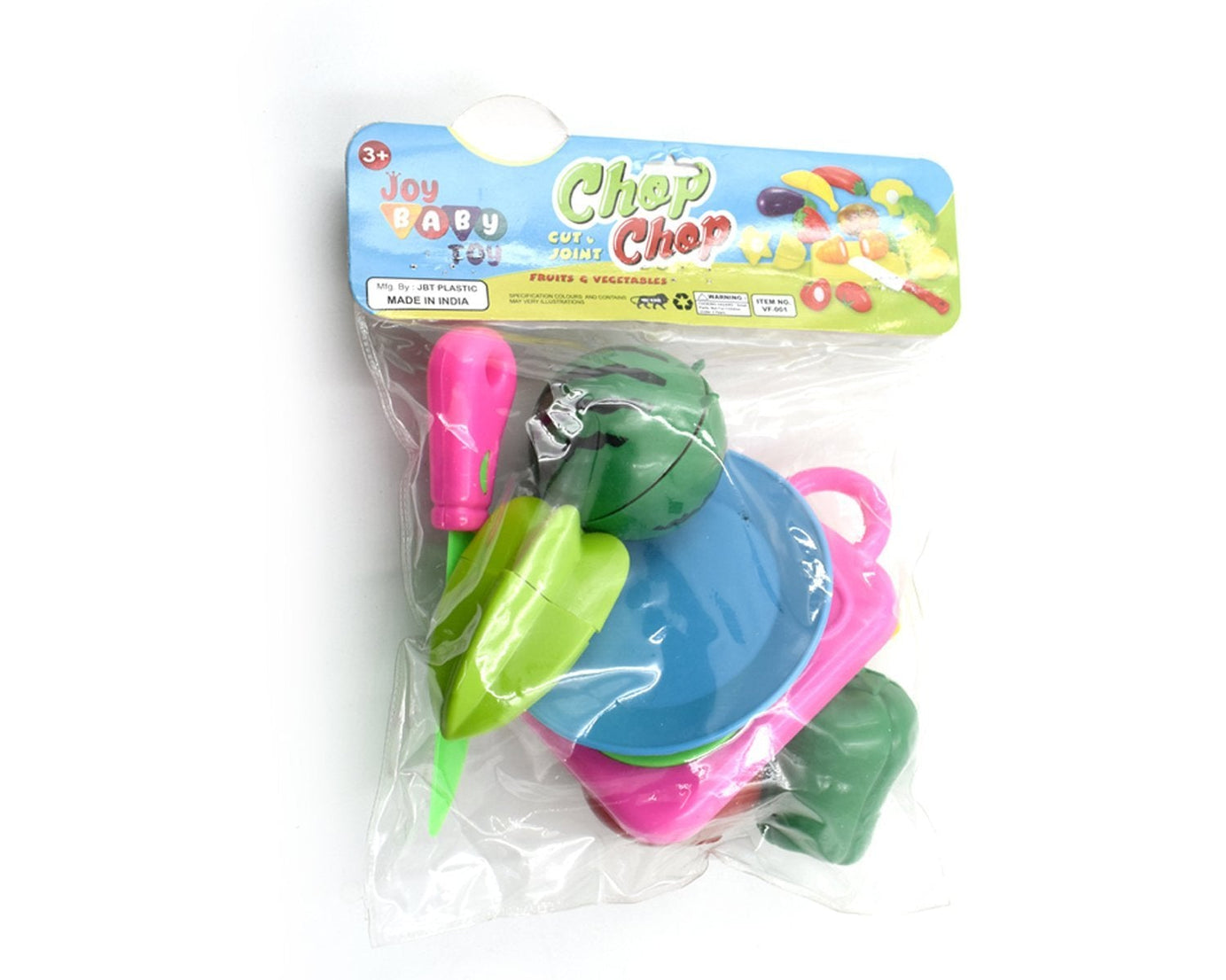 Play food set with sliceable plastic fruits, educational toy