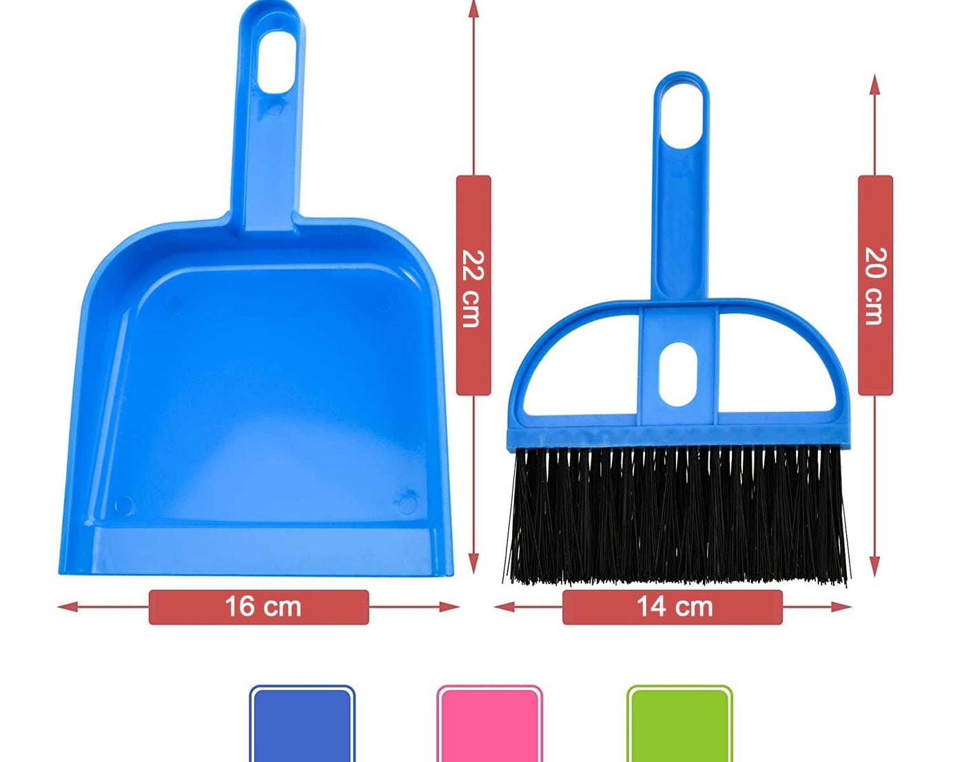 Brush and dustpan set for quick cleaning