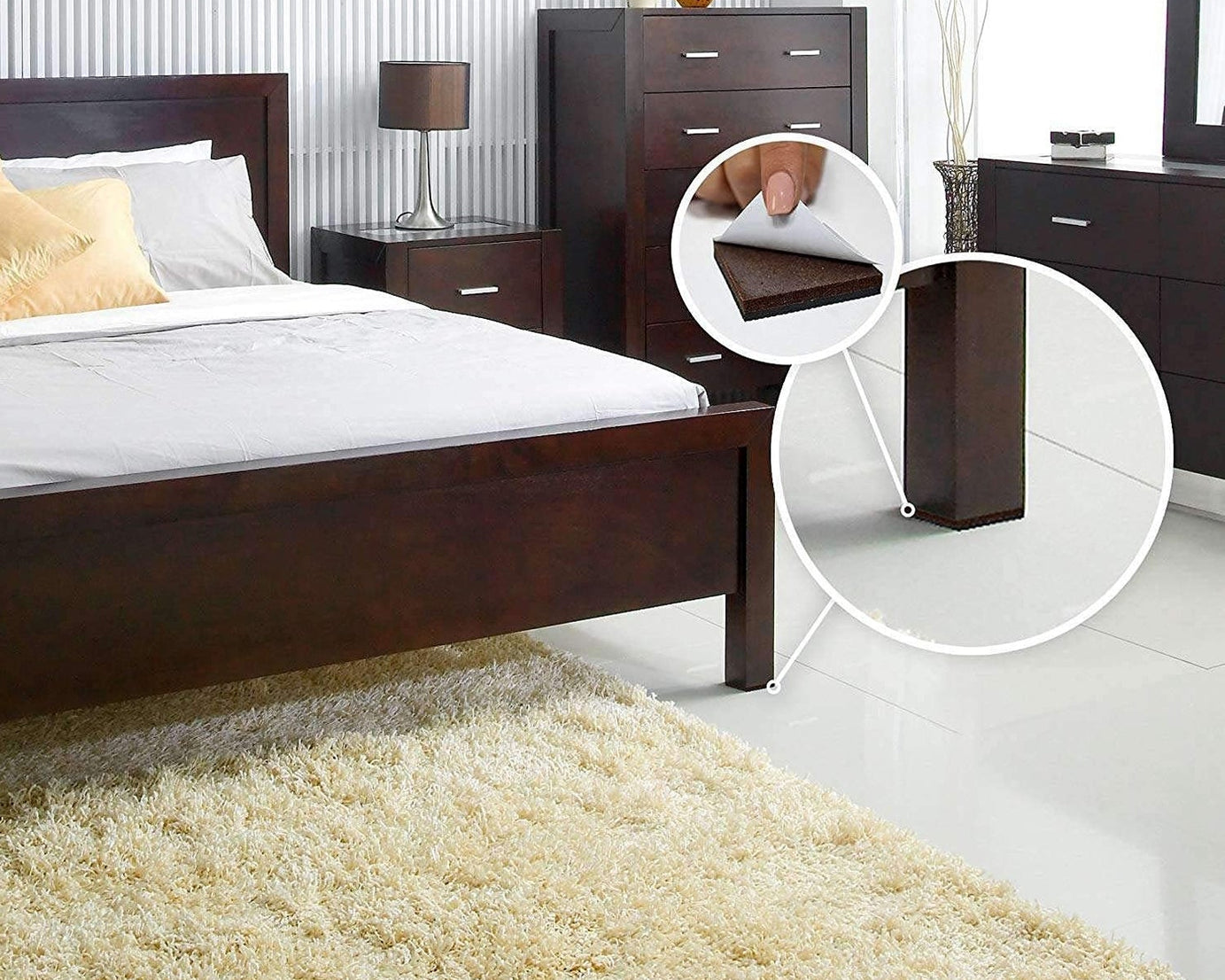 9030 Furniture Pad Square Felt Pads Floor Protector Pad For Home & All Furniture Use