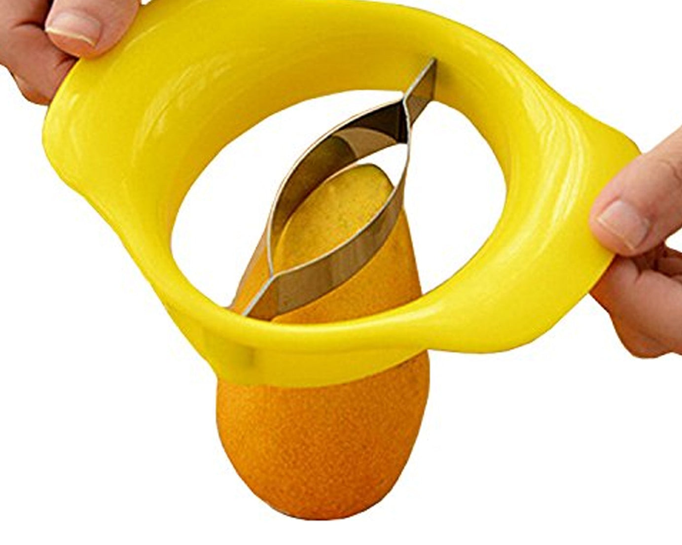 Mango cutting tool with stainless steel blade for efficient slicing