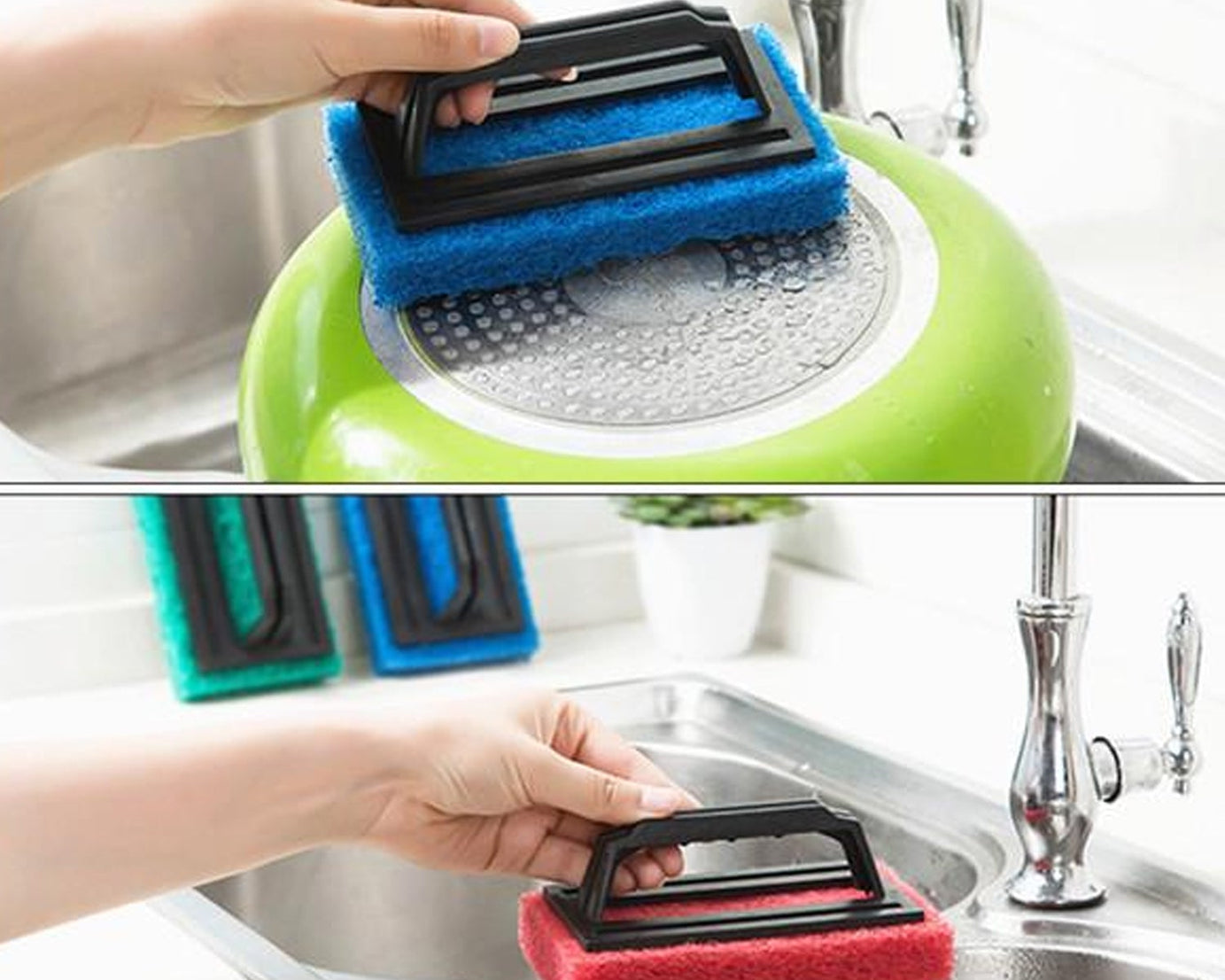Tile cleaning brush for household use