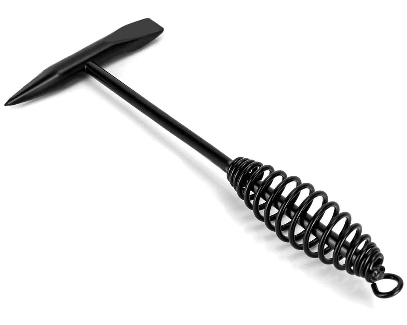 Welding Slag Removal Tool Chipping Hammer with Coil Spring Handle, Mufti Functional for Cleaning Removing Slag Industrial Weld Slag Spatter Removal Tool Welding Hammer, for Machinery Electrician (1 Pc )