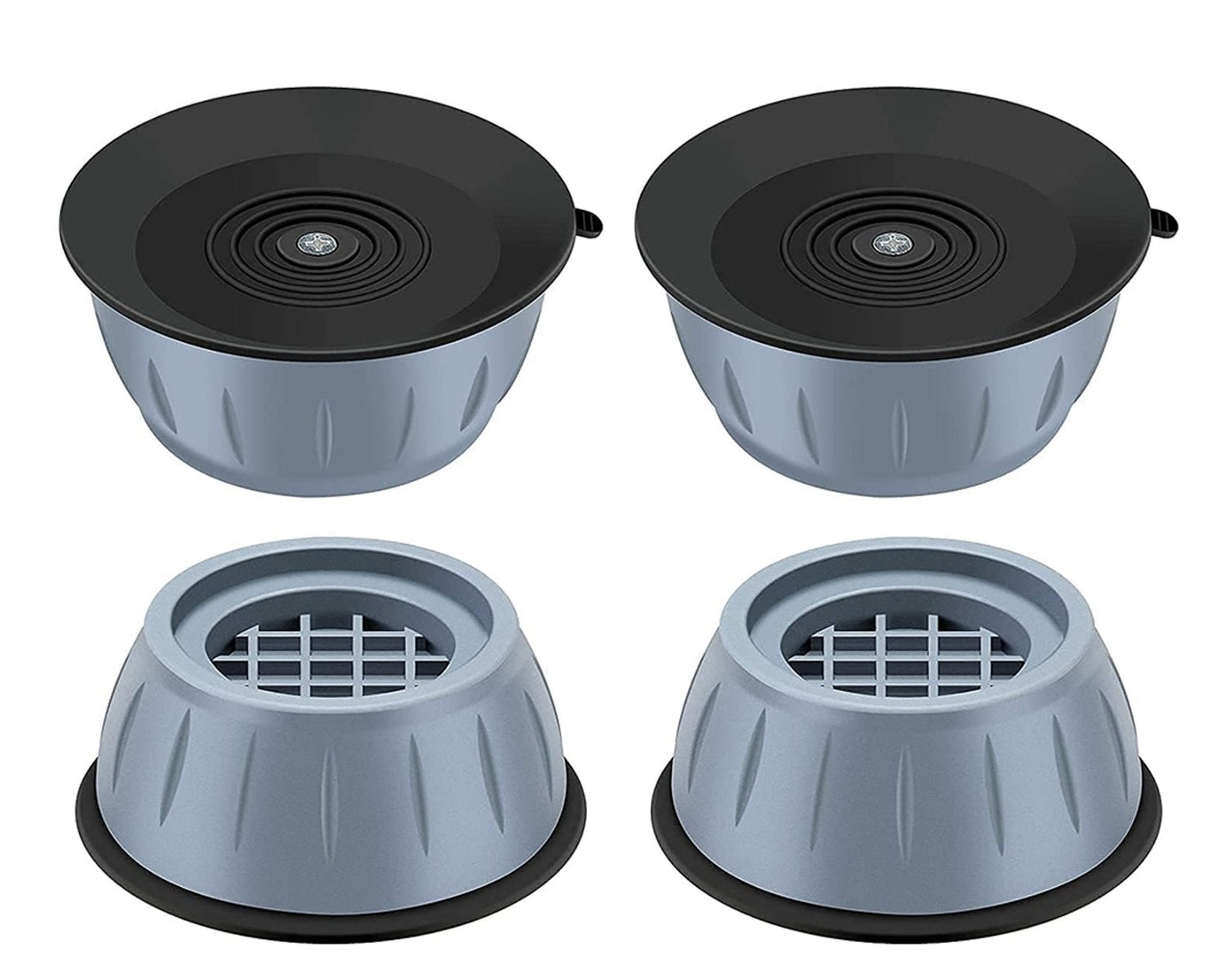 Anti vibration pads with suction cups for reducing appliance noise