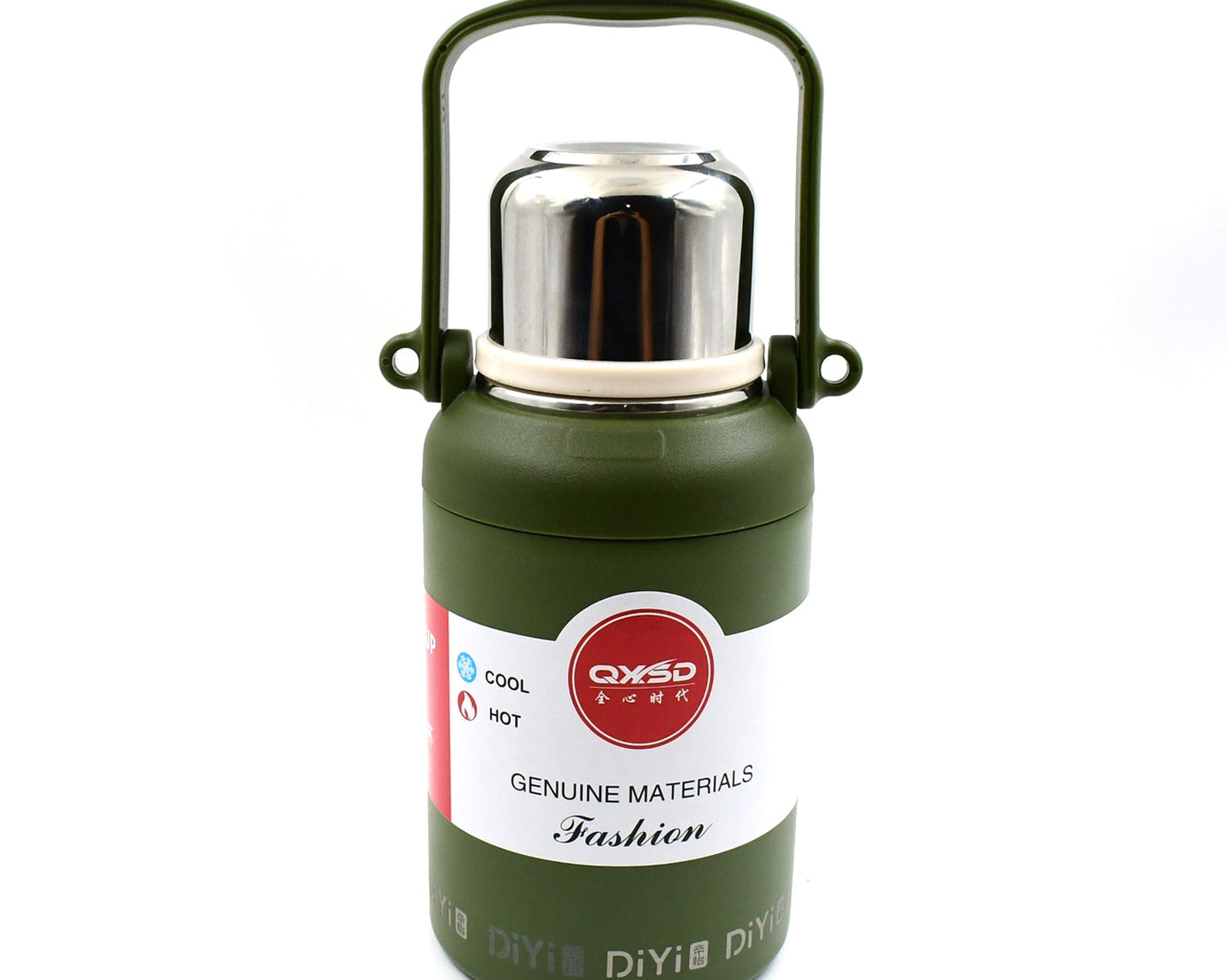 Stainless Steel Vacuum Insulated Water Bottle / Cup | Leak Proof Flask for Tea Coffee | Reusable Water Bottle with Hanging Strap | Bottle for Hot & Cold Drinks Wide Mouth Water Flask (900 ML / Mix Color)