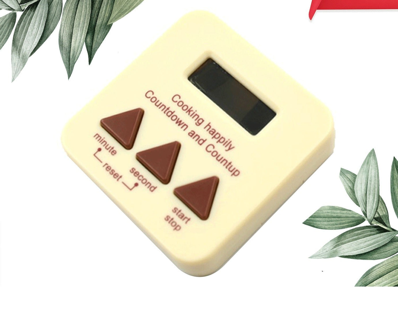 DIGITAL KITCHEN TIMER CLEAR BIG DIGITS 0-99 MIN FOR COOKING OFFICE CLOCK