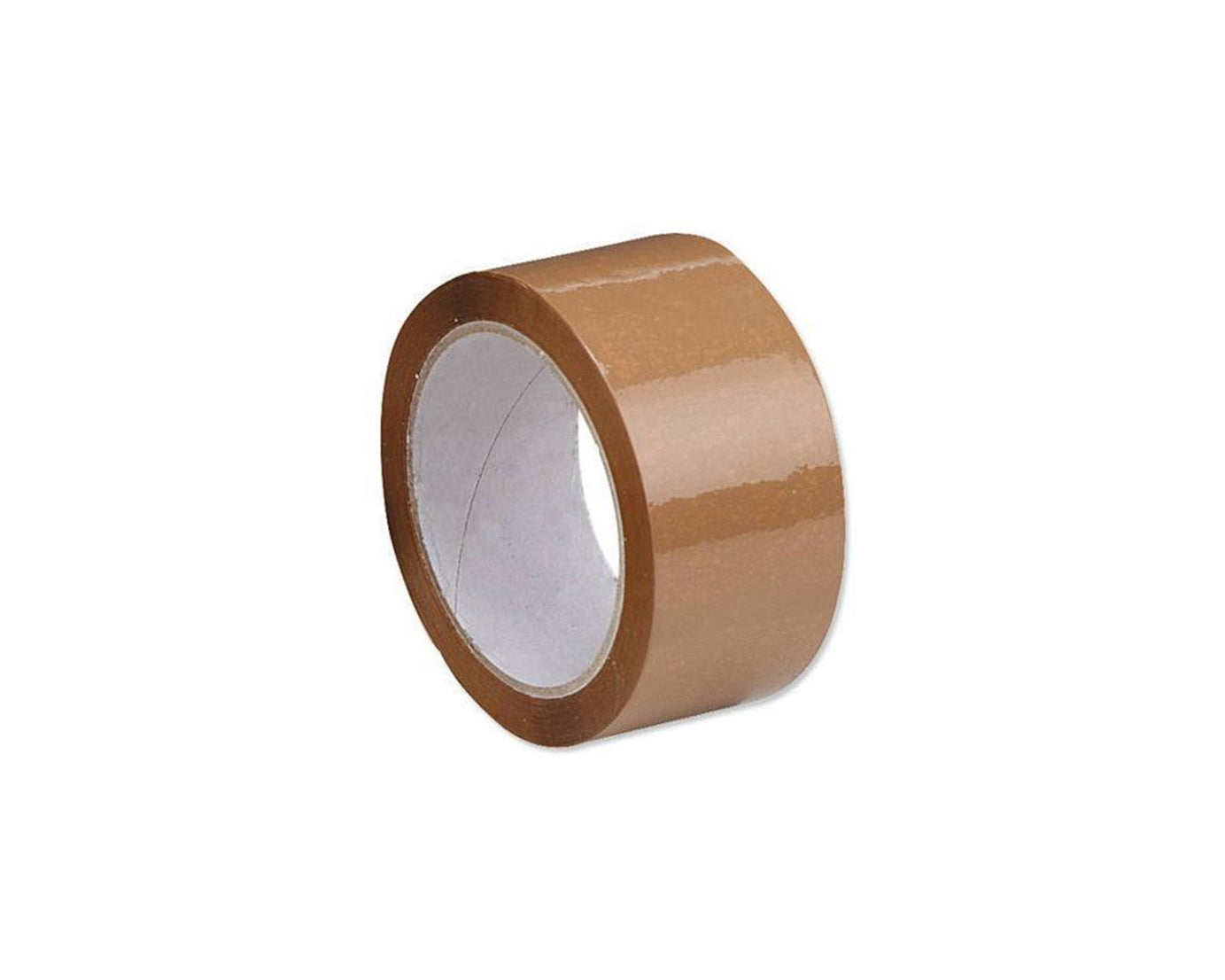 Clear packing tape roll with 41 micron thickness.