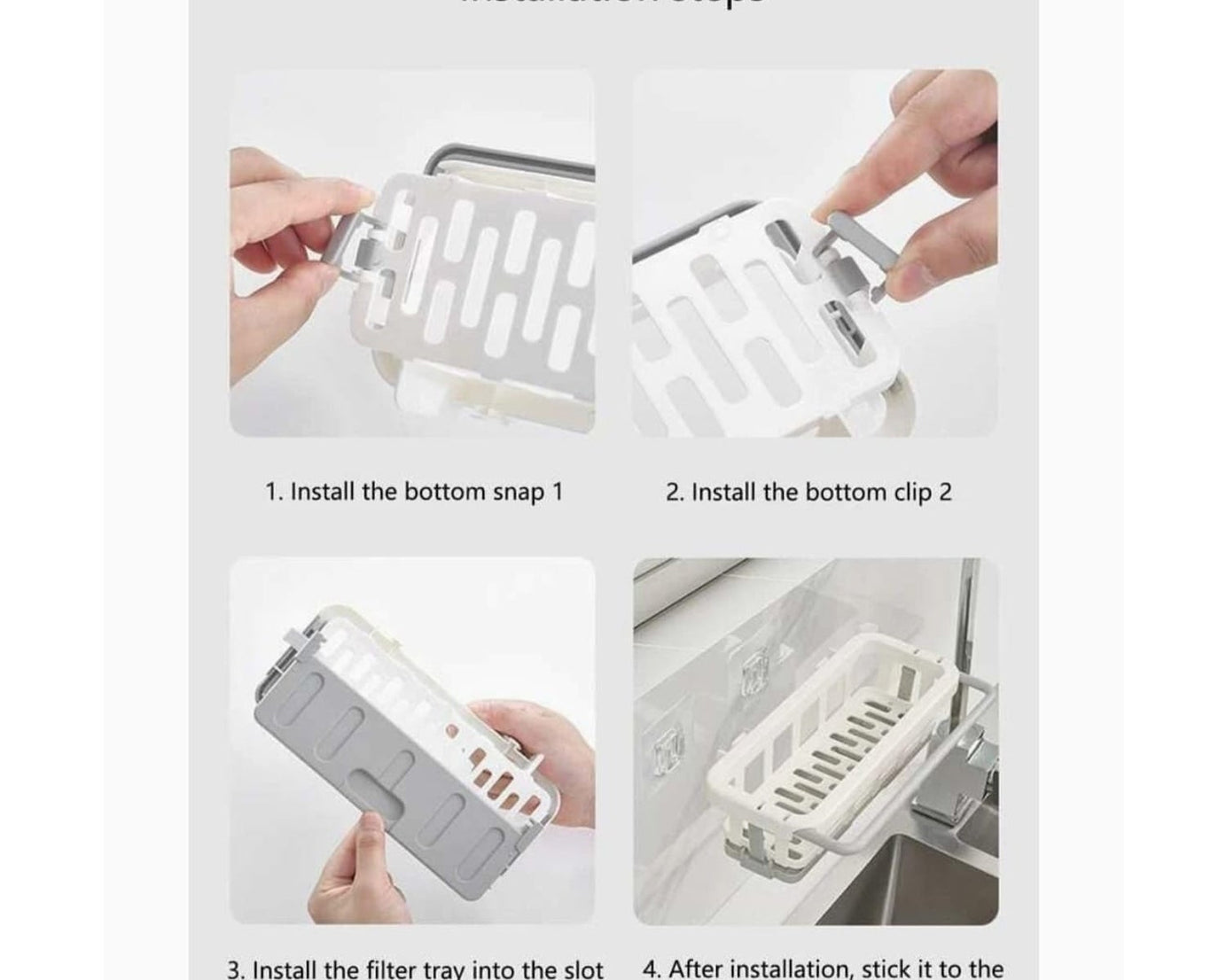 Multipurpose Platic Hanging Drain Rack Retractable Sponge Storage Hanging Rack With Adhesive Hook for Kitchen and Bathroom Dishcloth Holders Basket Drying Tray Organizer