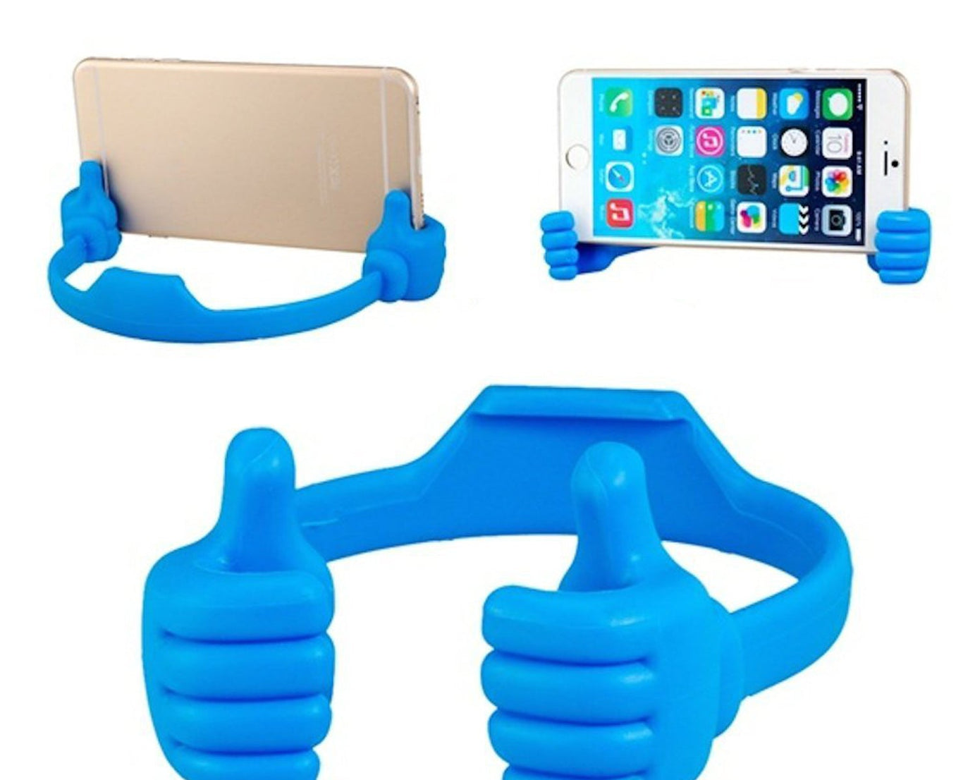 4-piece hand-shaped phone stand for stable mobile support at home or work.