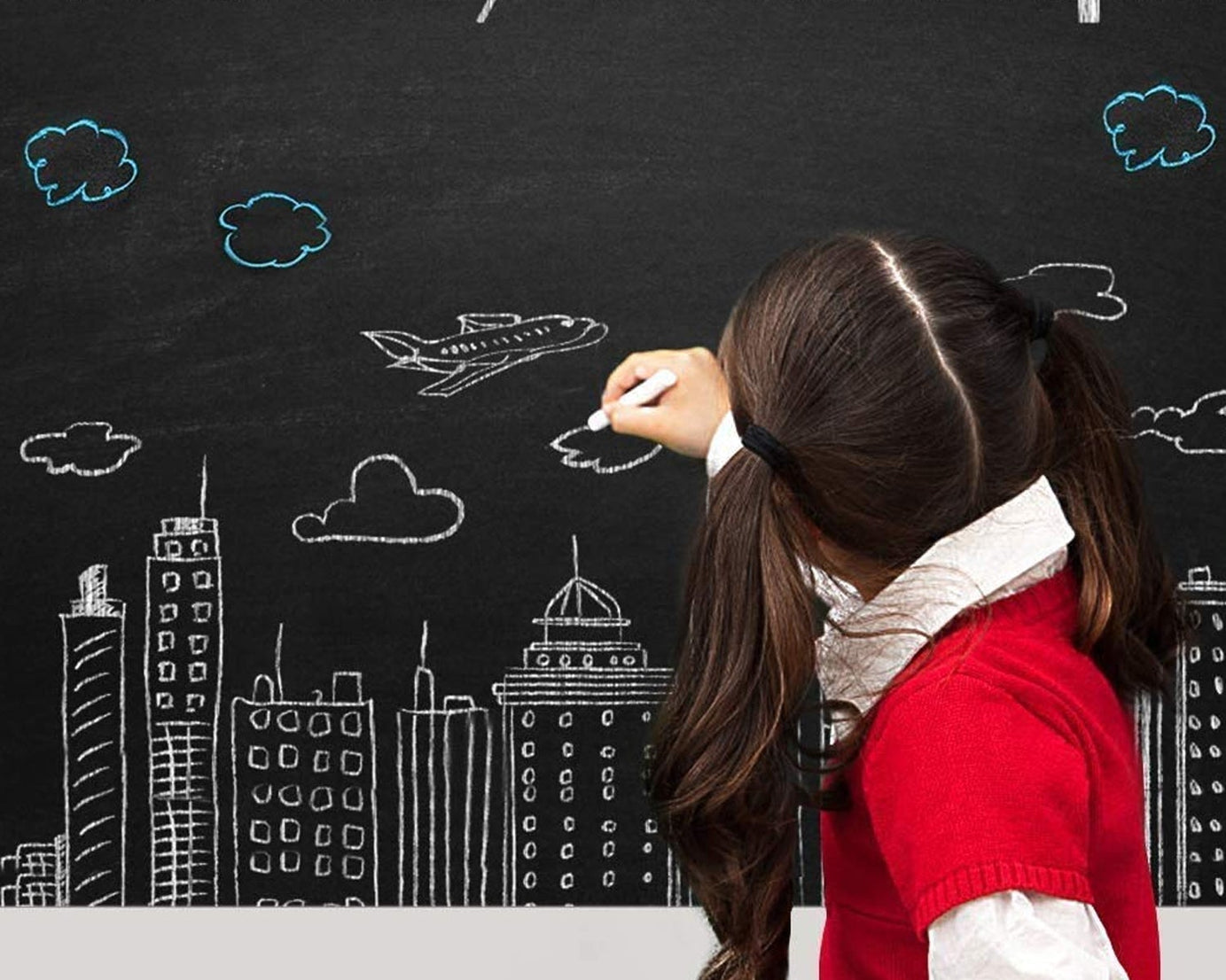 Blackboard wall mural