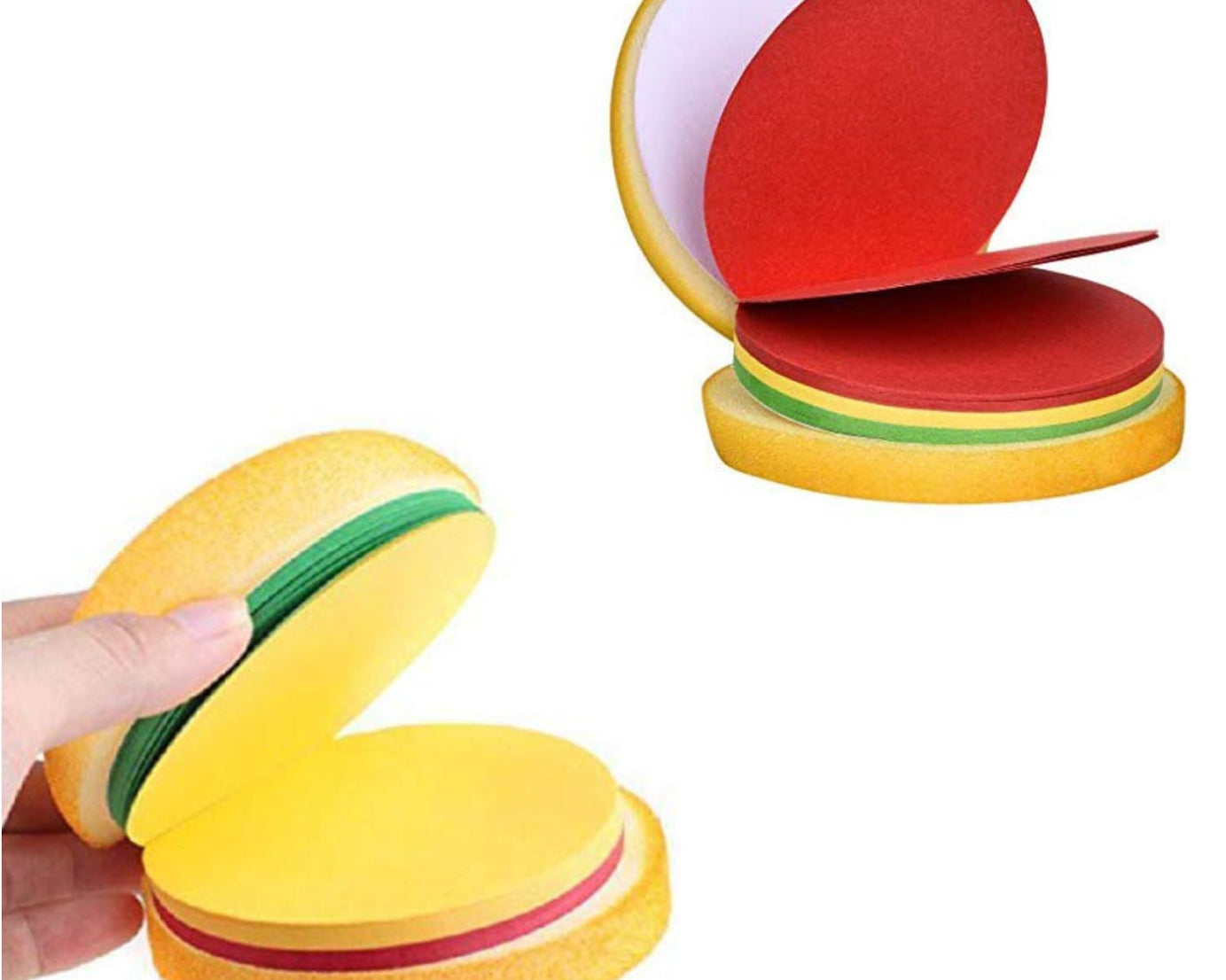 Fun burger-shaped memo pads, mini sticky notes