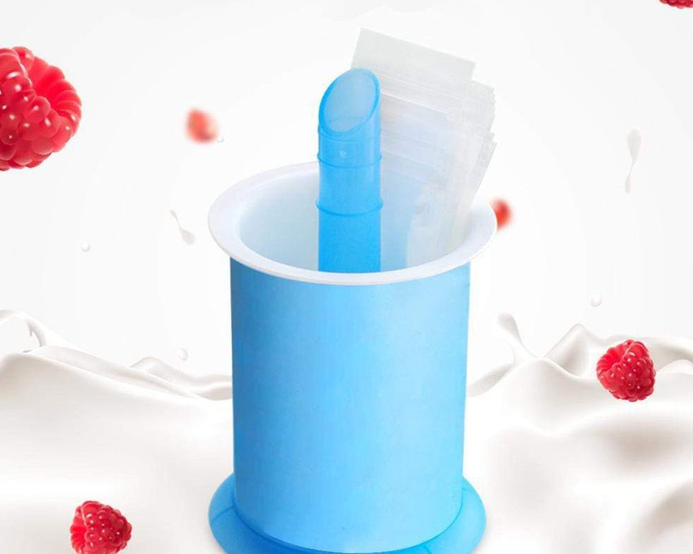 Homemade Popsicle Maker Manual Ice Cream Machine With Approx 20 Pcs Packing Bag Popsicle Mold Convenient Maker Manual Ice Cream Machine For Kids Adults DIY, Reusable