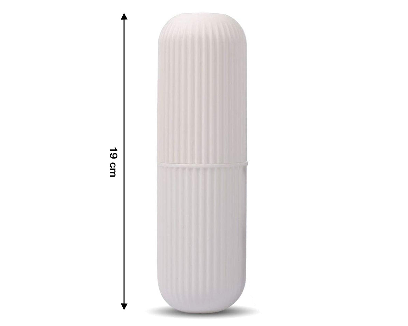 Multiple capsule-shaped travel bottles, assorted colors