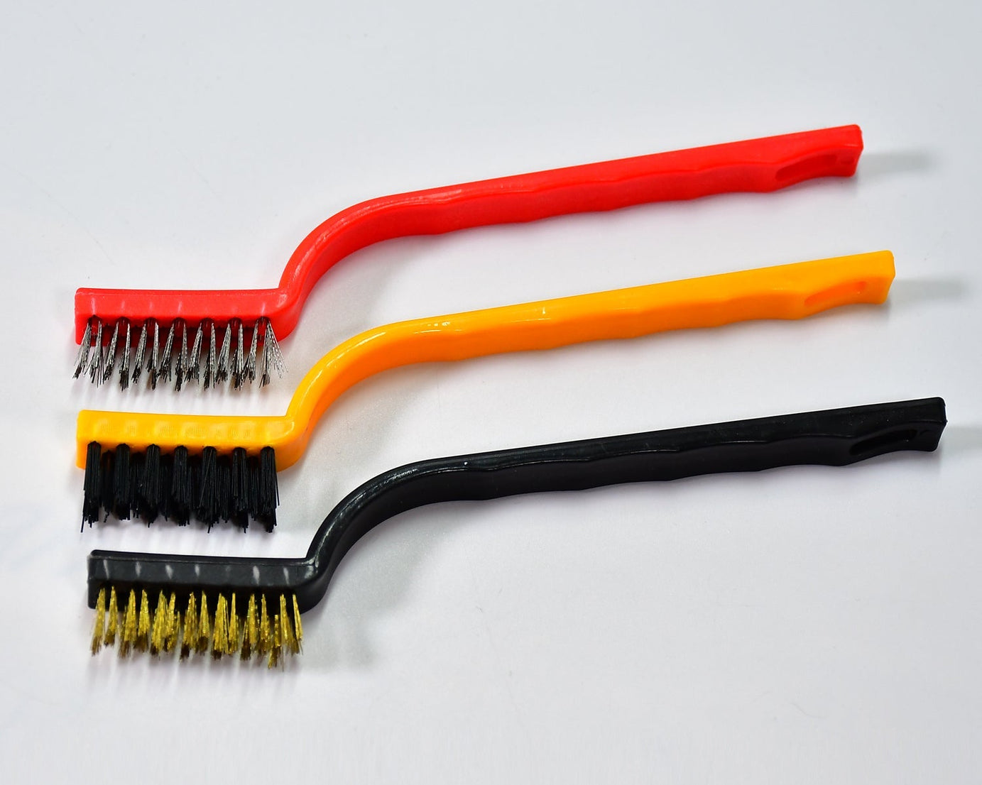 3-Piece Mini Wire Brush Set: Tackle Tough Cleaning Jobs (Multi-Material)
