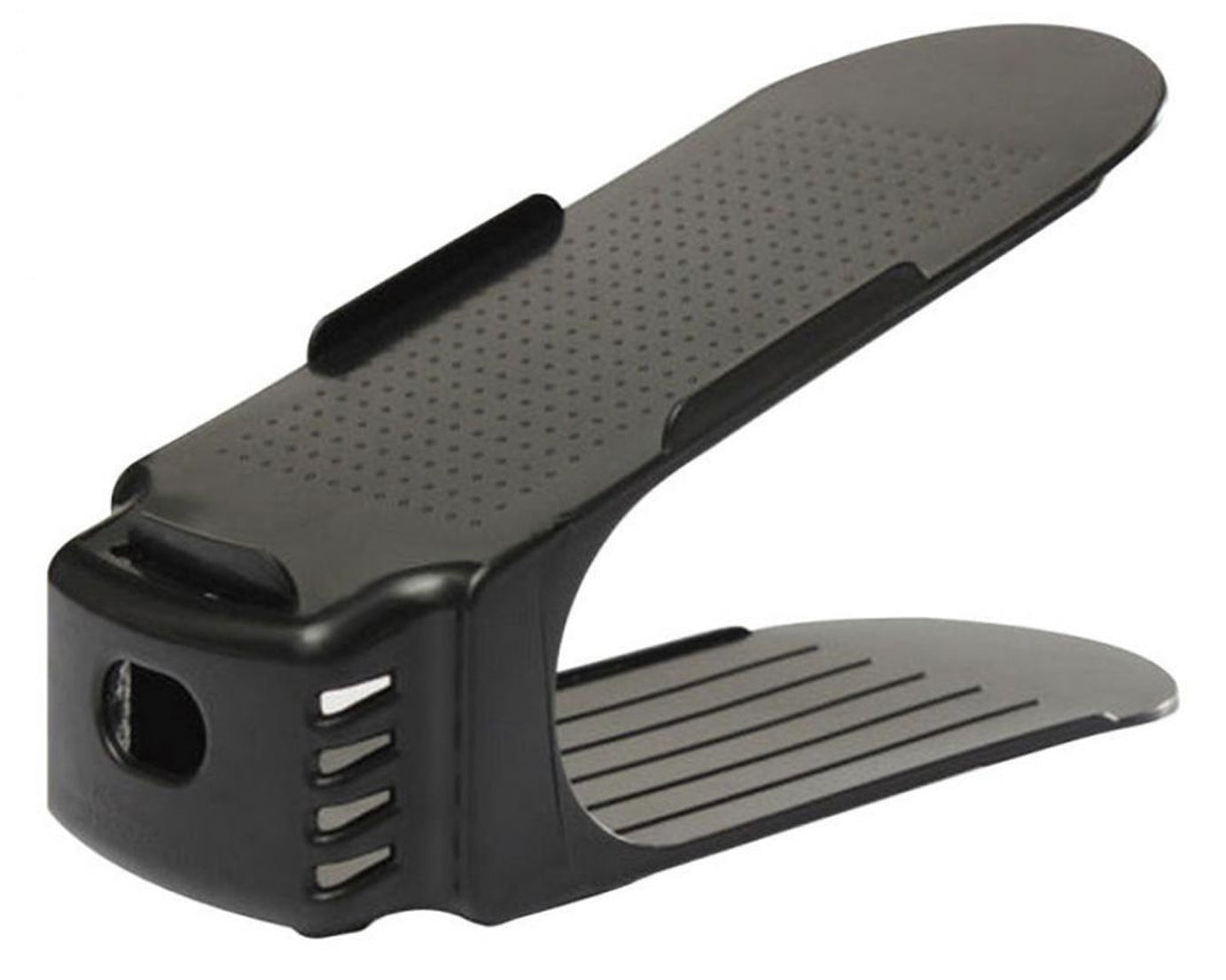 Adjustable folding shoe slots organizer for space-saving.