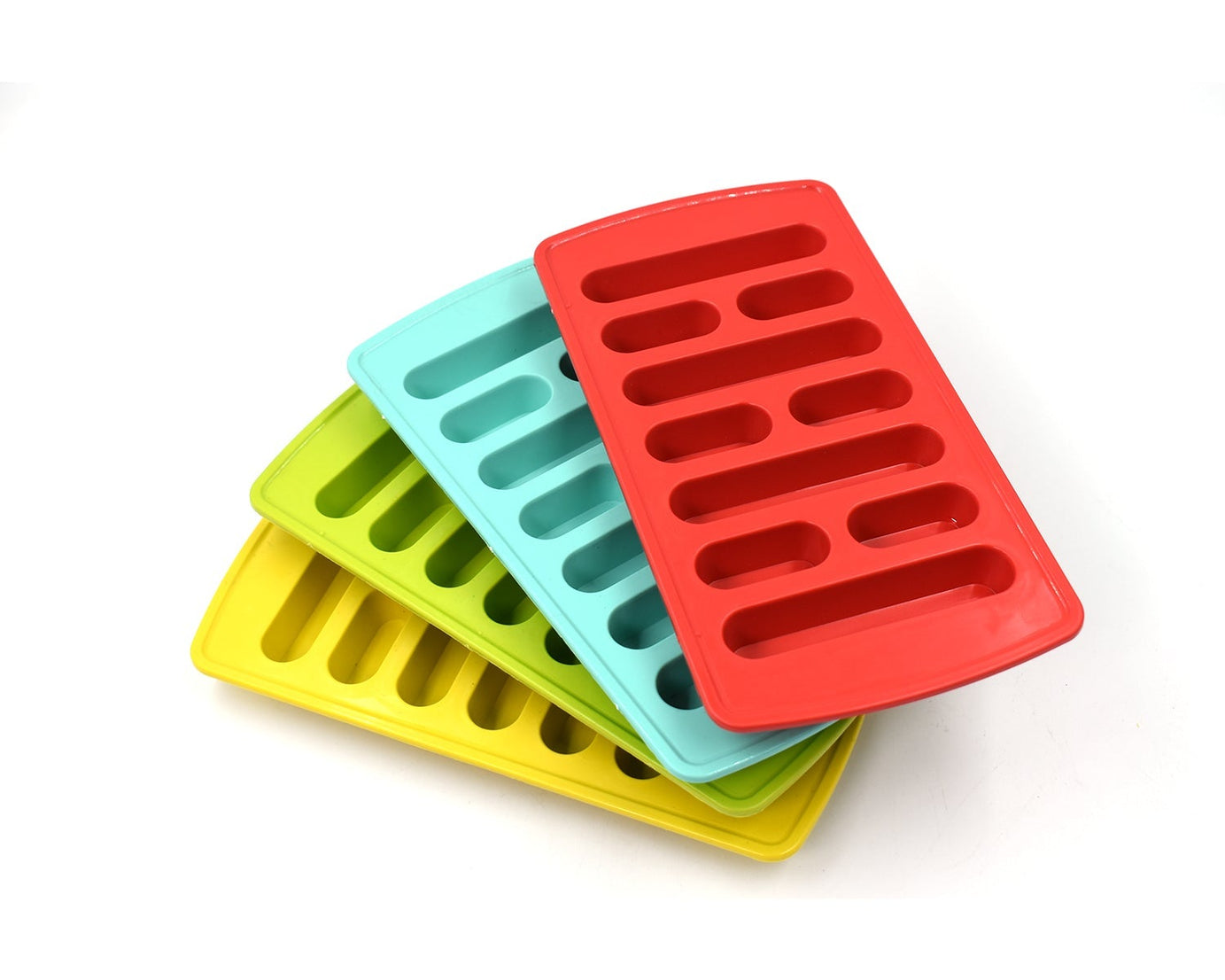 4 Pc Fancy Ice Tray used widely in all kinds of household places while making ices and all purposes.