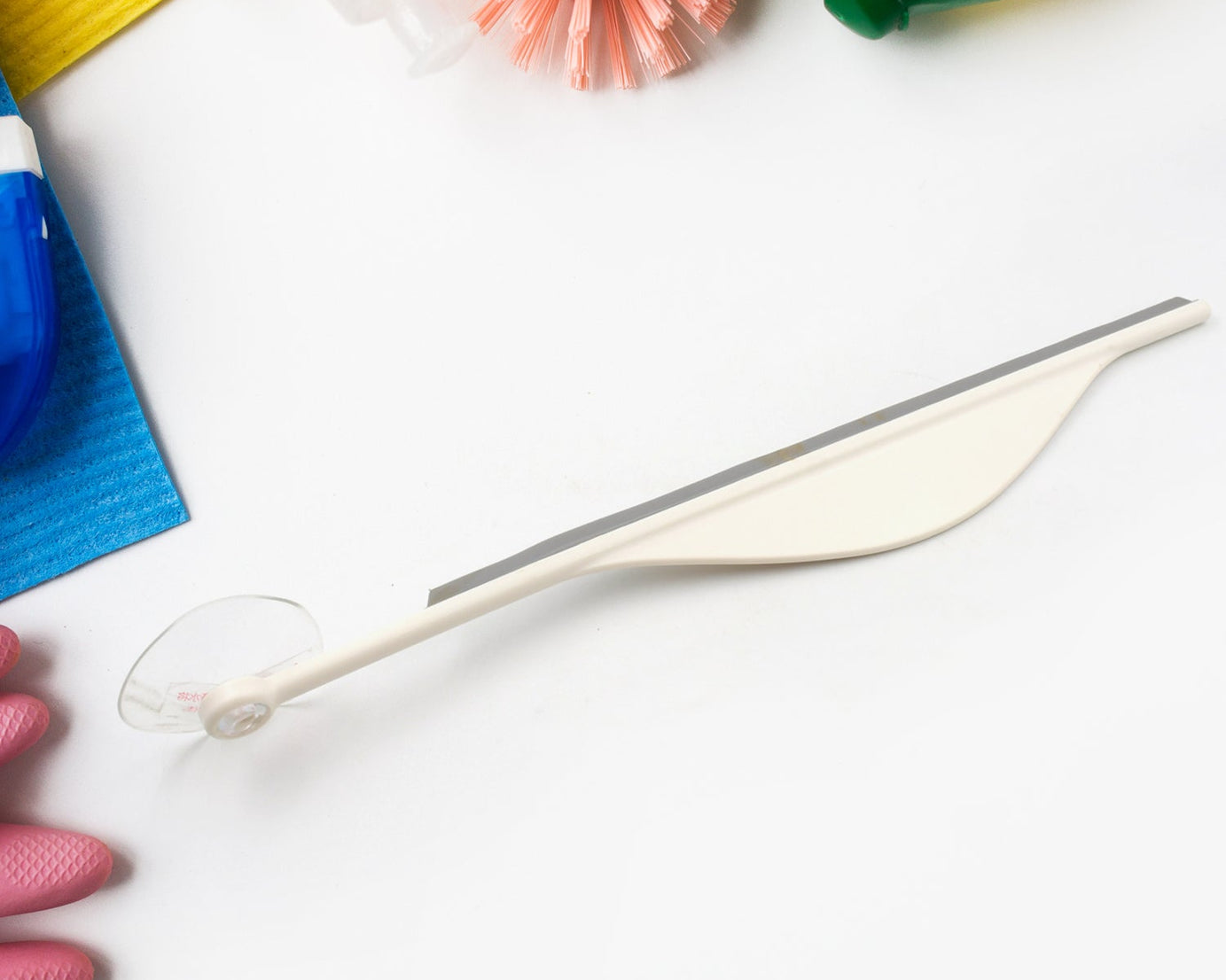 Shower Glass Squeegee Creative Bathroom Flat Mirror Window Glass Wiper Cleaner Bathroom Steam Wiper Cleaner Squeegee