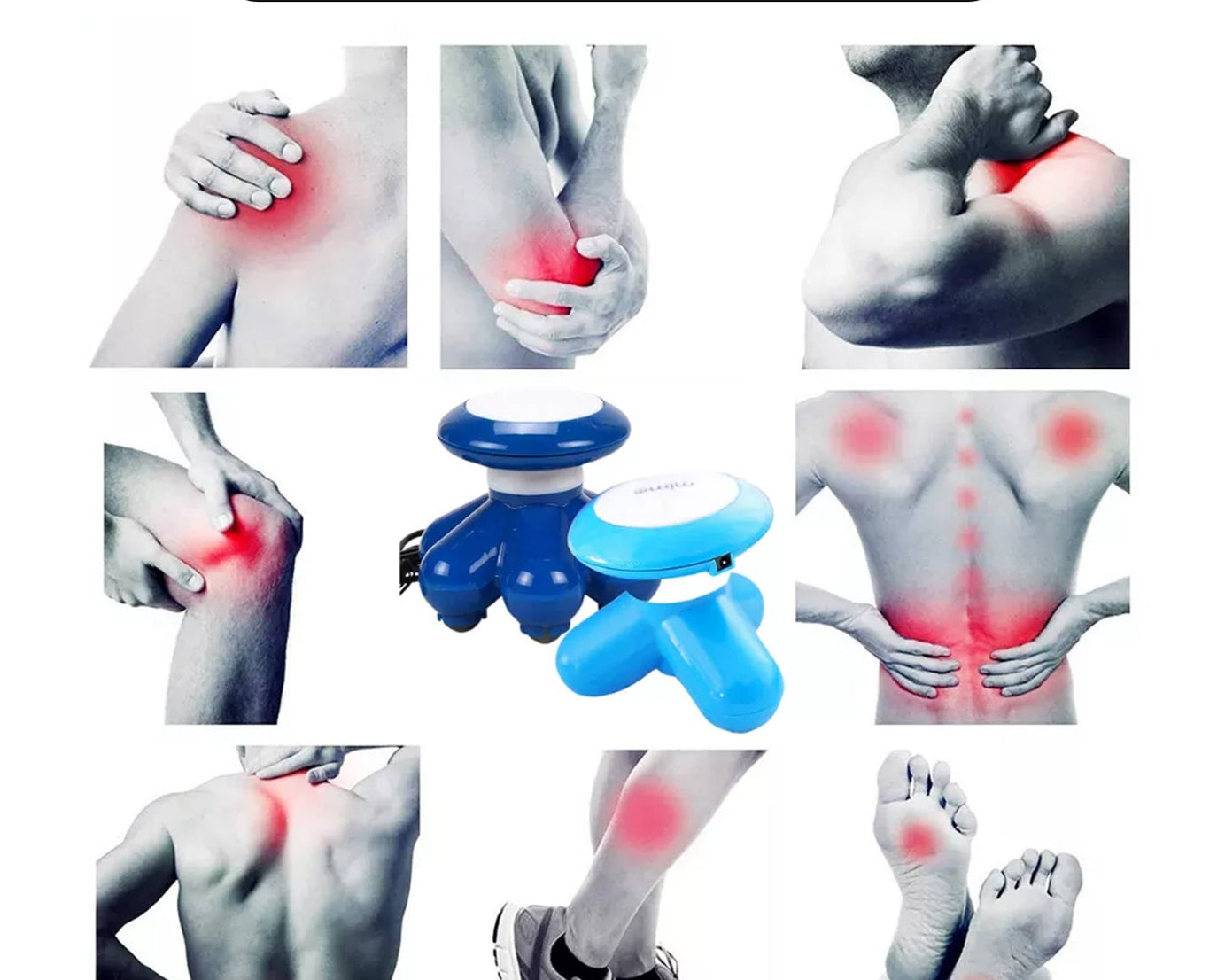 Full body massager with adjustable vibration settings.