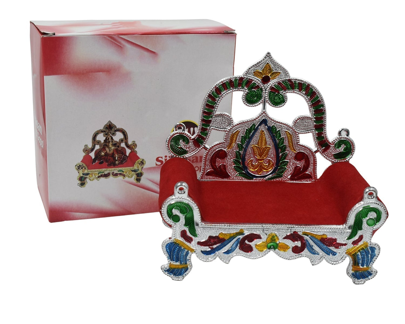 Big Singhasan Bal Gopal for placing god's sculpture at home.