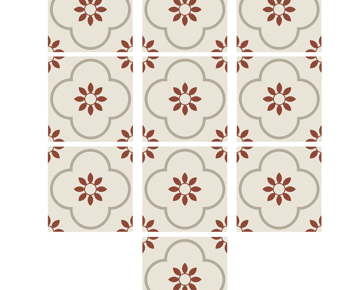 Peel and Stick Floor Tiles Kitchen / Bathroom Backsplash Sticker Detachable Waterproof DIY Tile Stickers for Wall Decoration Tiles Home Decoration (8x8 Inch / 10 Pcs Set)