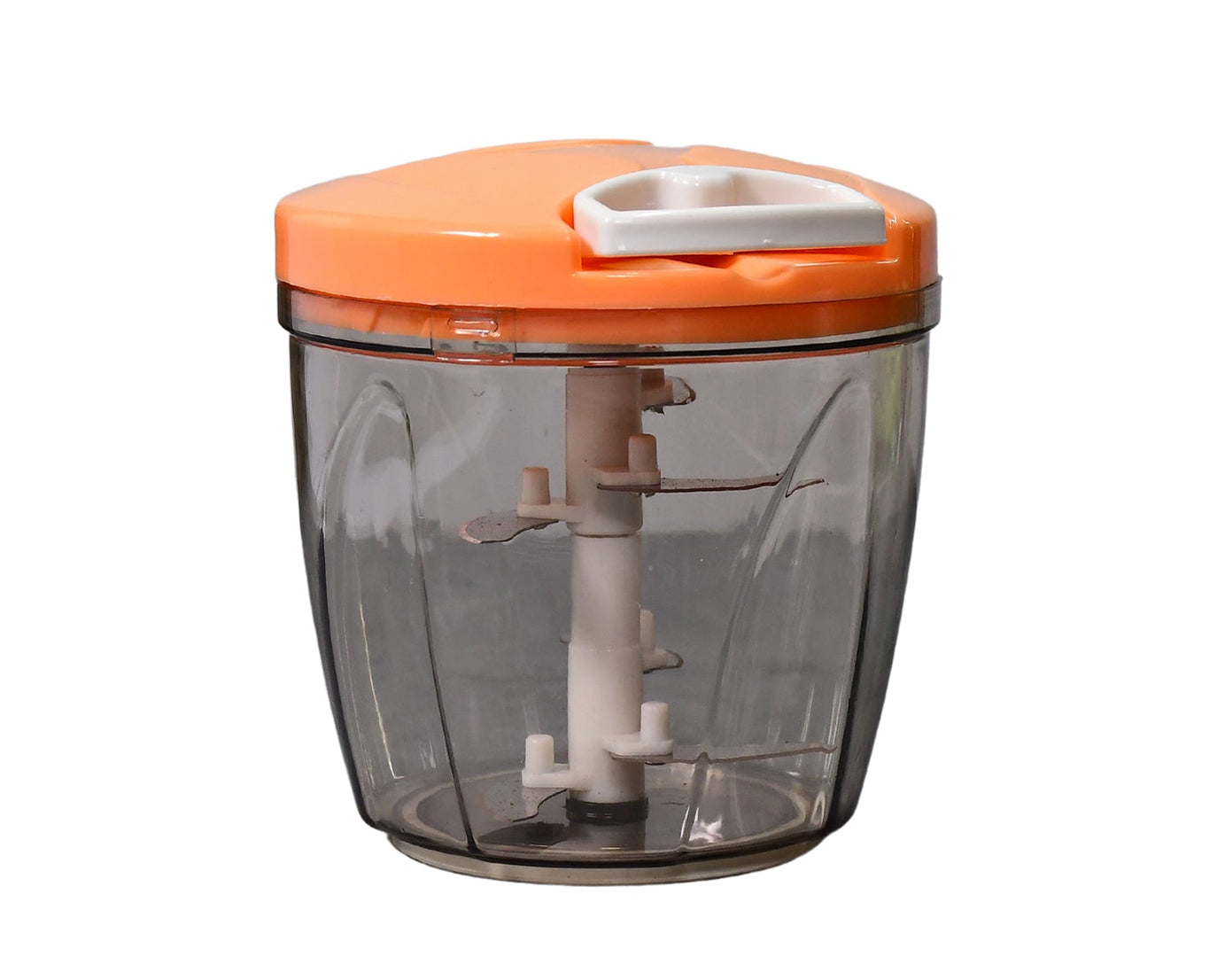 6 blade 2-in-1 manual food chopper, compact and powerful