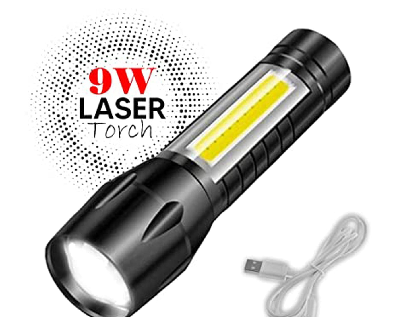 Rechargeable LED flashlight