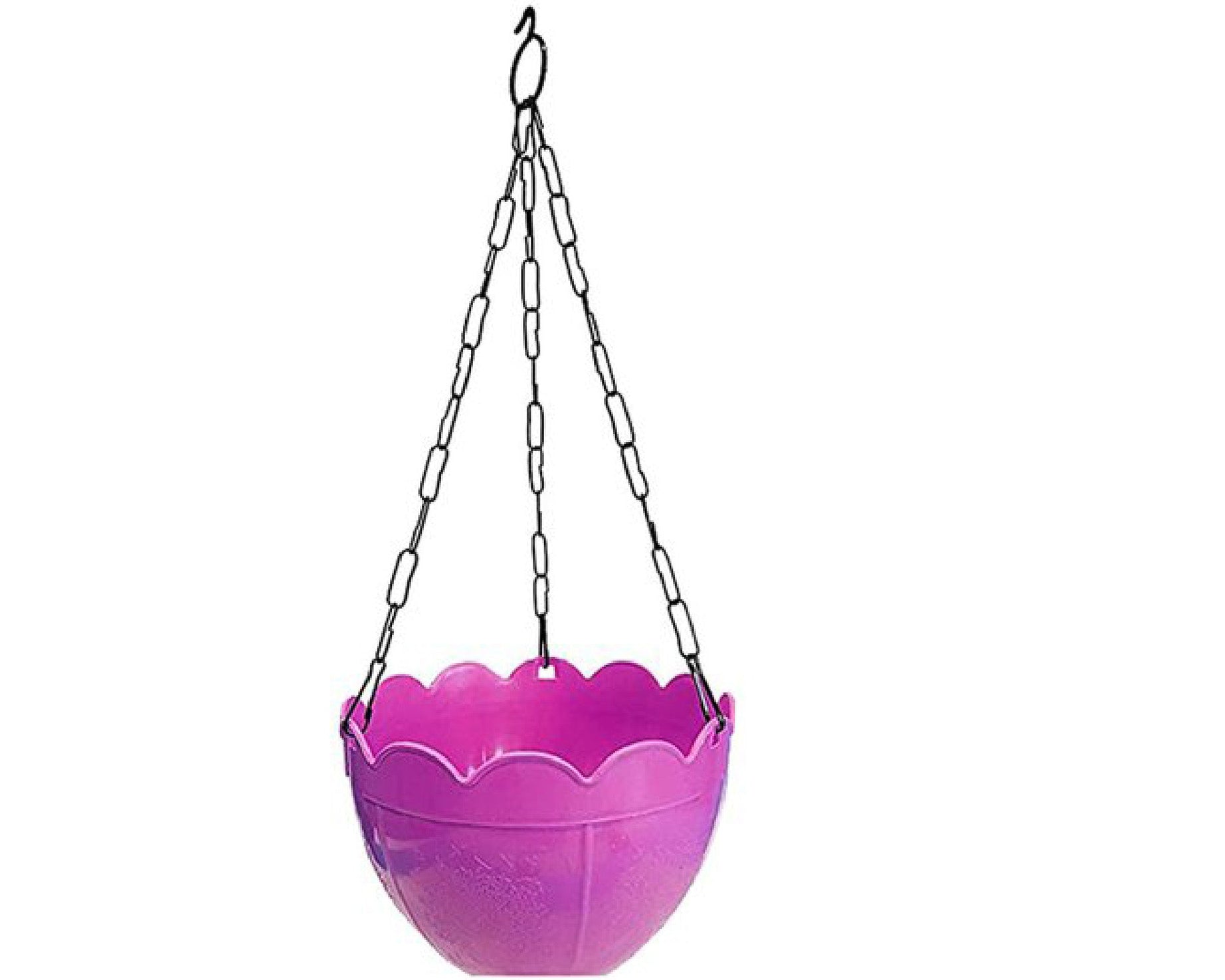 Flower pot with hanging chain