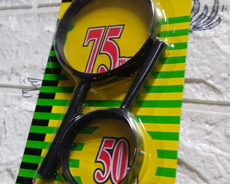 Magnifying glass Lens - reading aid made of glass - real glass magnifying glass that can be used on both sides - glass breakage-proof magnifying glass, Protect Eyes, 75mm & 50mm (2pc Set)