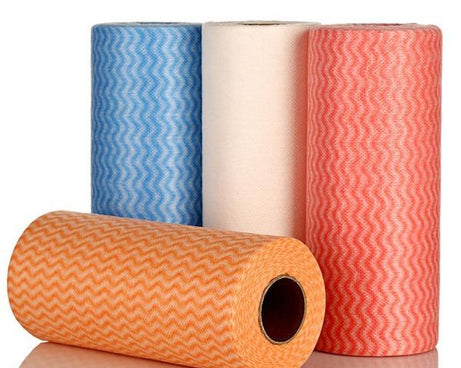 Non Wooven Fabric Disposable Handy Wipe Cleaning Cloth Roll (1Pc)
