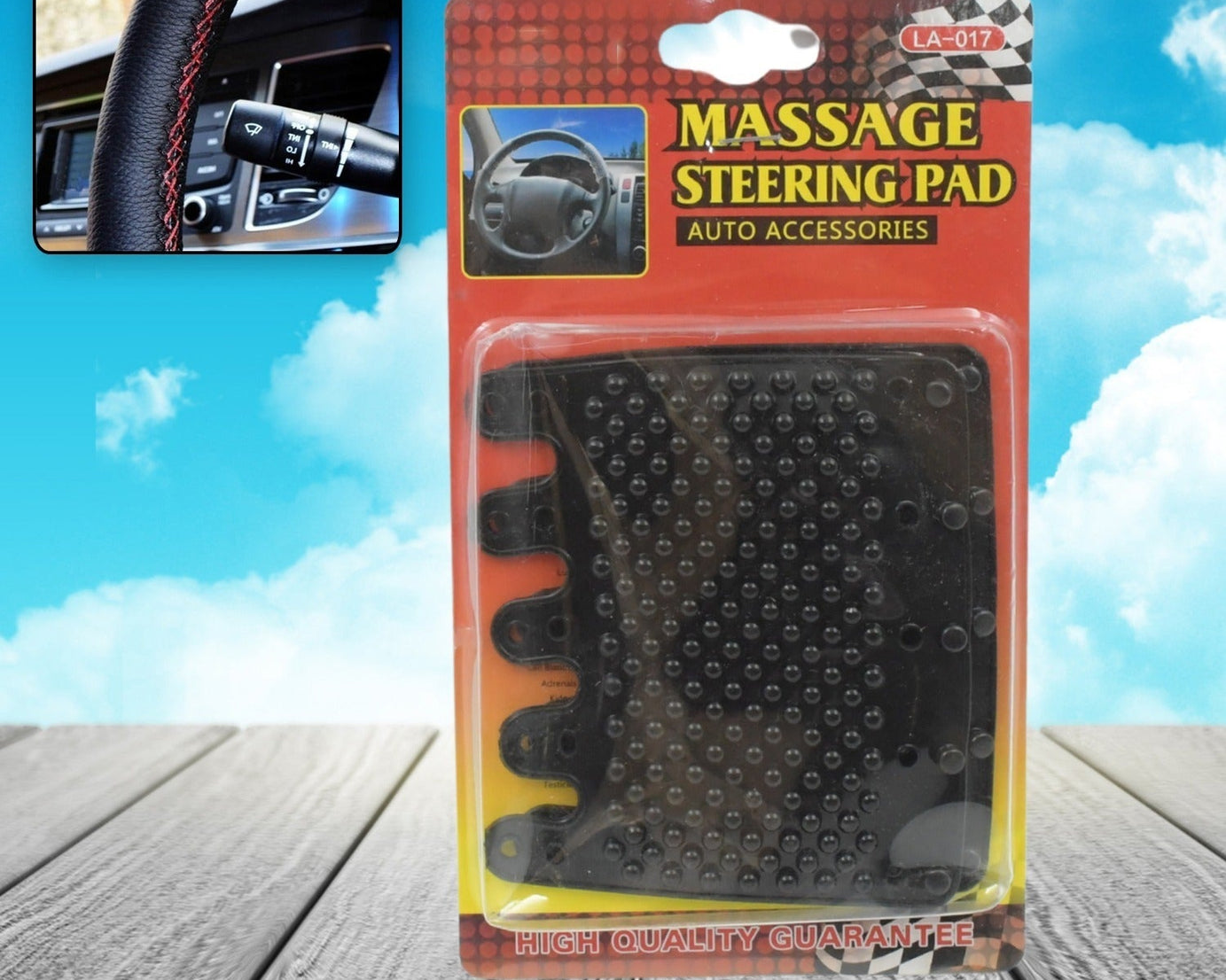 Silicon Car Massage Steering Cover High Quality Silicon Massger Pad Suitable For All Car (2 Pc Set)