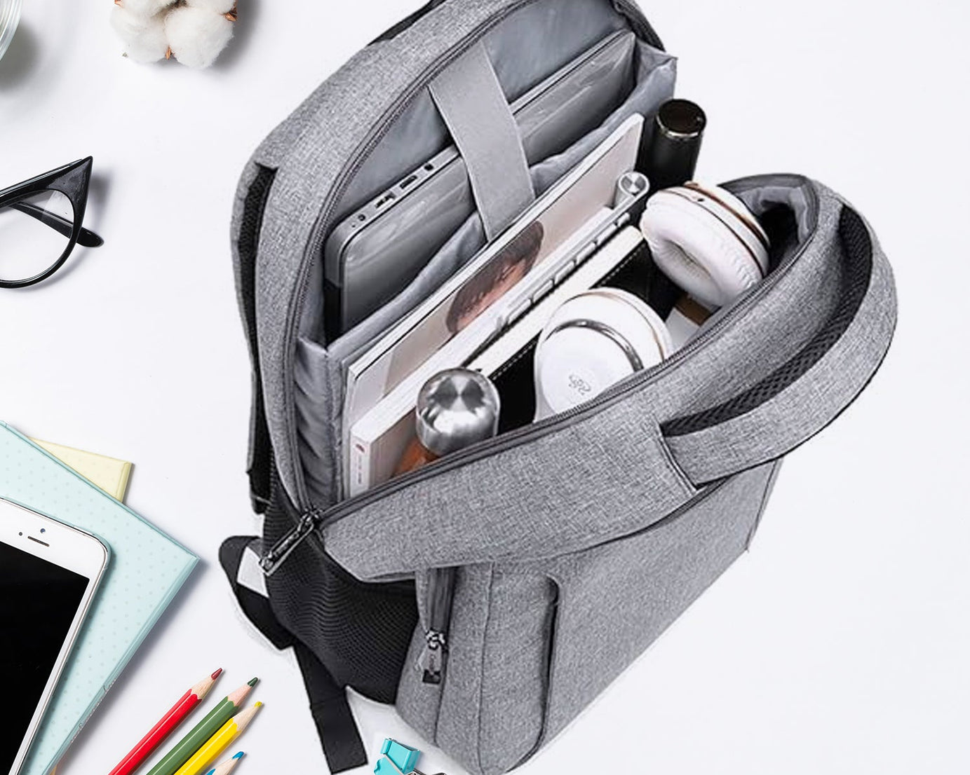 12553 Laptop Bag With Adjustable Shoulder Strap & Storage Pockets, Lightweight, Water-Resistant, Travel-Friendly Bag Office Bag / School Bag / College Bag / Business Bag