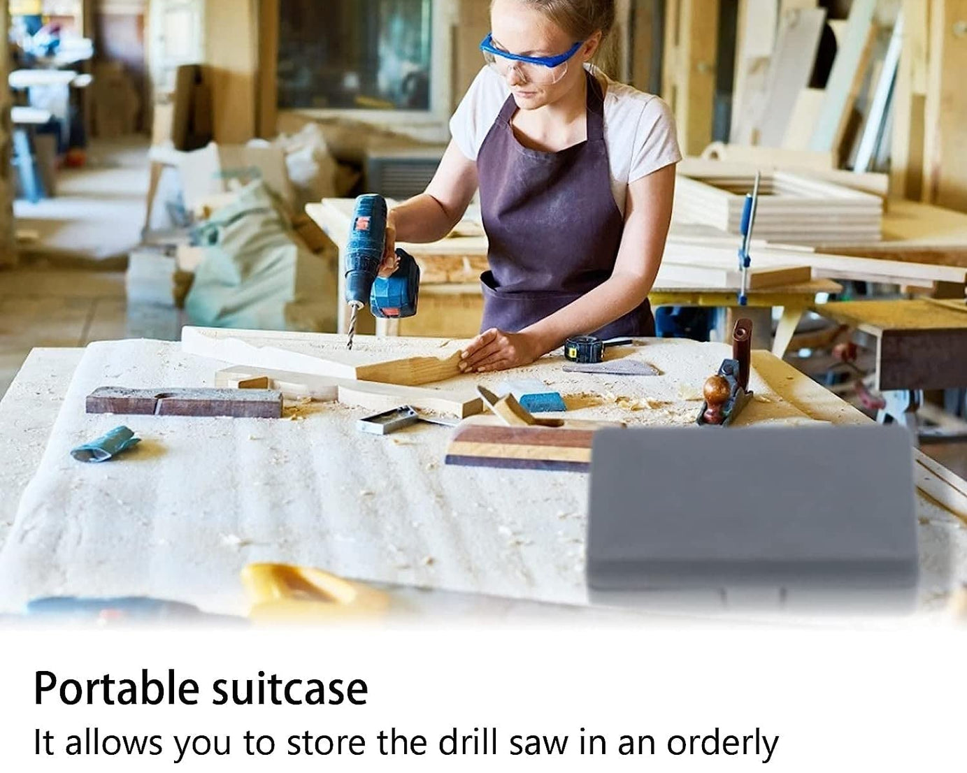 7576 Drill Hole Cutter, Carbon Steel High Accuracy Incisive Hole Saw for Cutting PCV for Cutting Plastic for Cutting Wood Hole Saw Kit (18 Pcs Set)