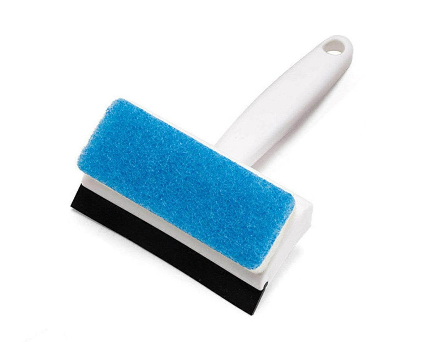 2-in-1 Glass Wiper & Cleaning Brush | Double-Sided Mirror, Tile, and Grout Cleaner for Bathroom & Windows