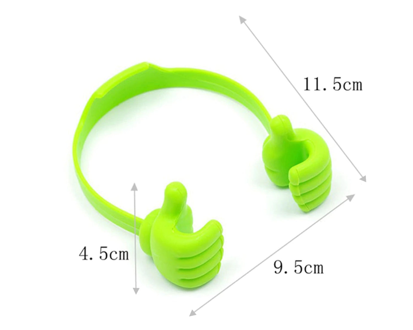 Unique hand-shaped mobile phone holder, perfect for office and home use.