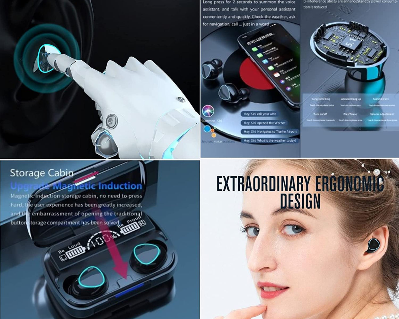 Bluetooth earbuds set