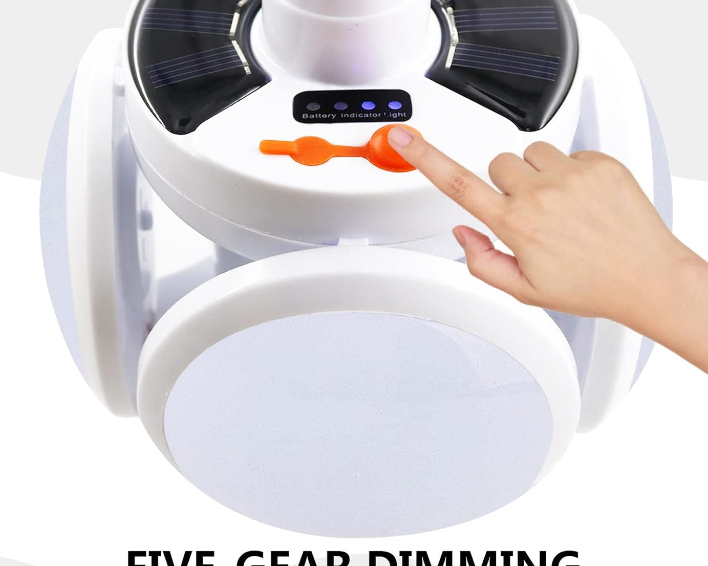 Solar Multi-Functional Emergency LED Light Bulb with USB Charging, LED camping lamp, camping lamp, USB rechargeable, 5 brightness light modes, foldable camping light, SOS IP65 waterproof camping light, blackout emergency equipment, camping gadgets