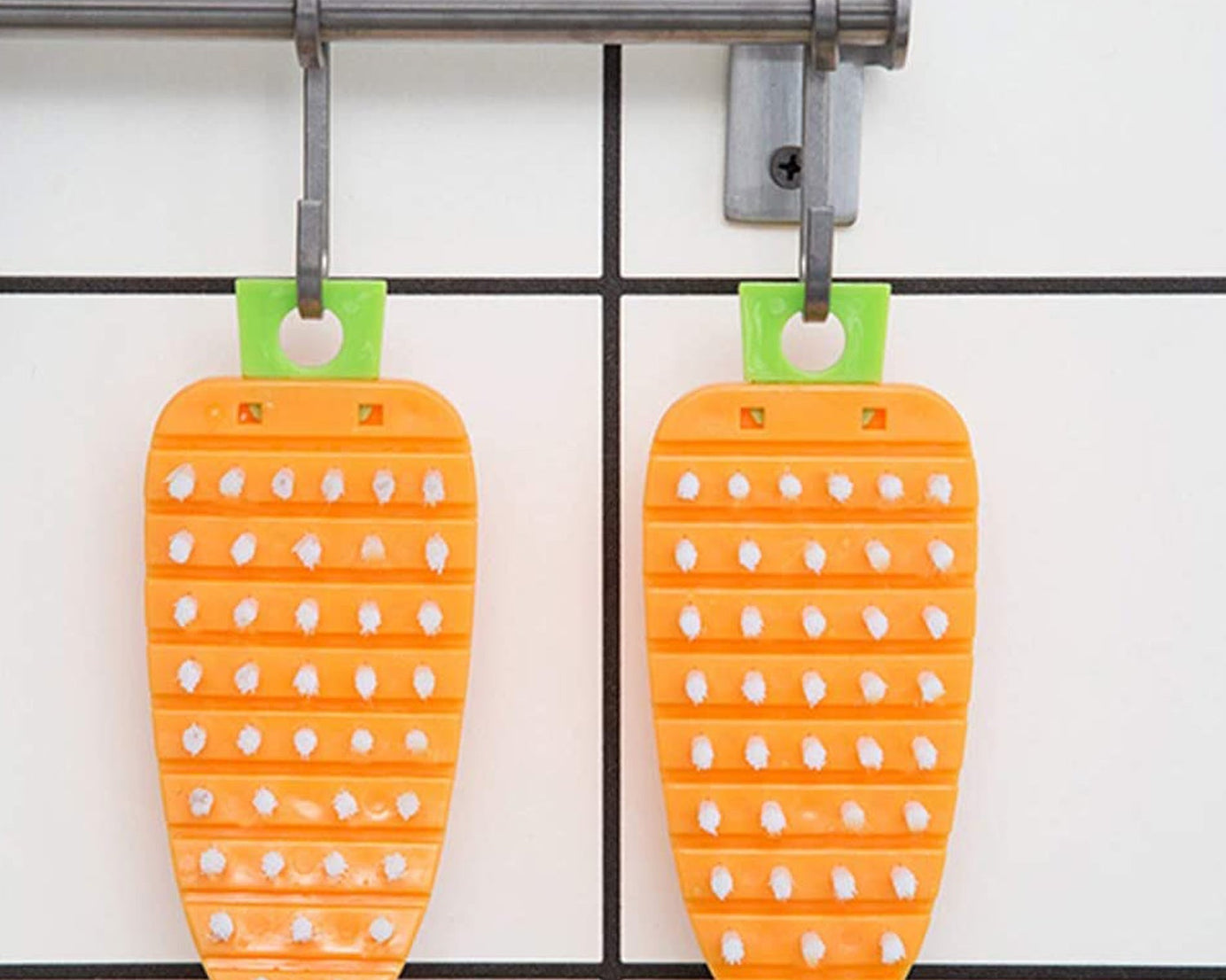 Vegetable Scrubbing Brush, Vegetable Scrubber Nonâ€‘Toxic Fruit Brush Carrot Shape Vegetable Brush for Potato for Vegetable