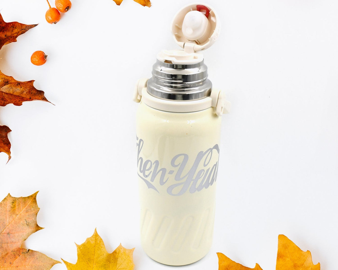 Stainless Steel Vacuum Insulated Water Bottle | Leak Proof Flask for Tea Coffee | Reusable Water Bottle with Hanging Strap | Bottle for Hot & Cold Drinks Wide Mouth Water Flask 1200 ML