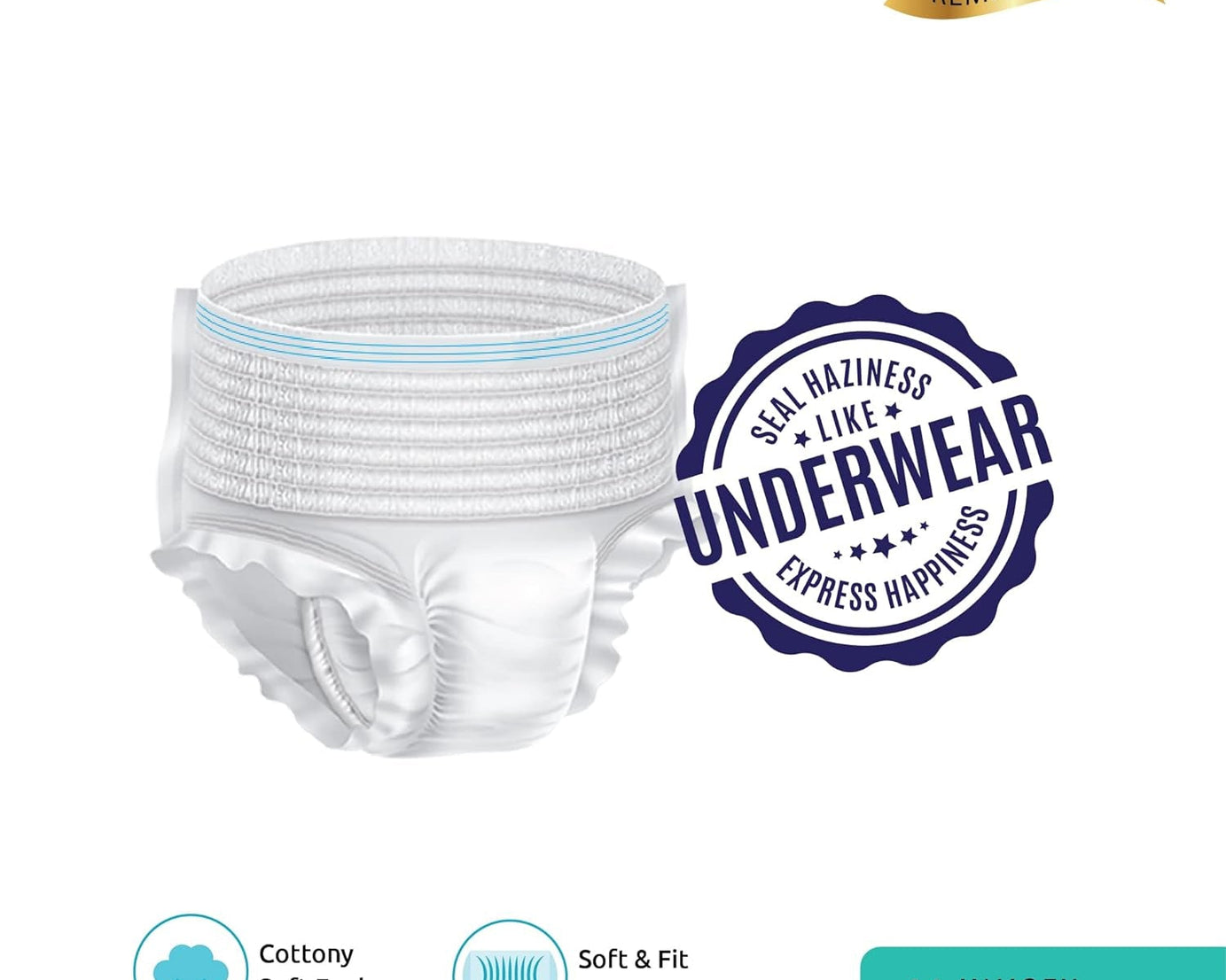 Senior Care Essentials: Large-XL Adult Diaper Pants (Waist 90-140cm)